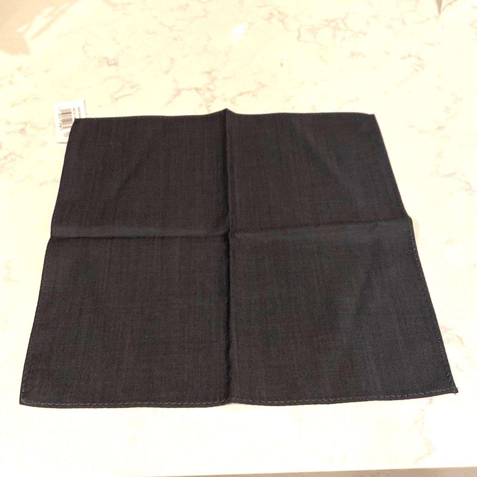 Ryan Knew Ryan Seacrest distinction black silk pocket square wedding Size ONE SIZE - 1 Thumbnail
