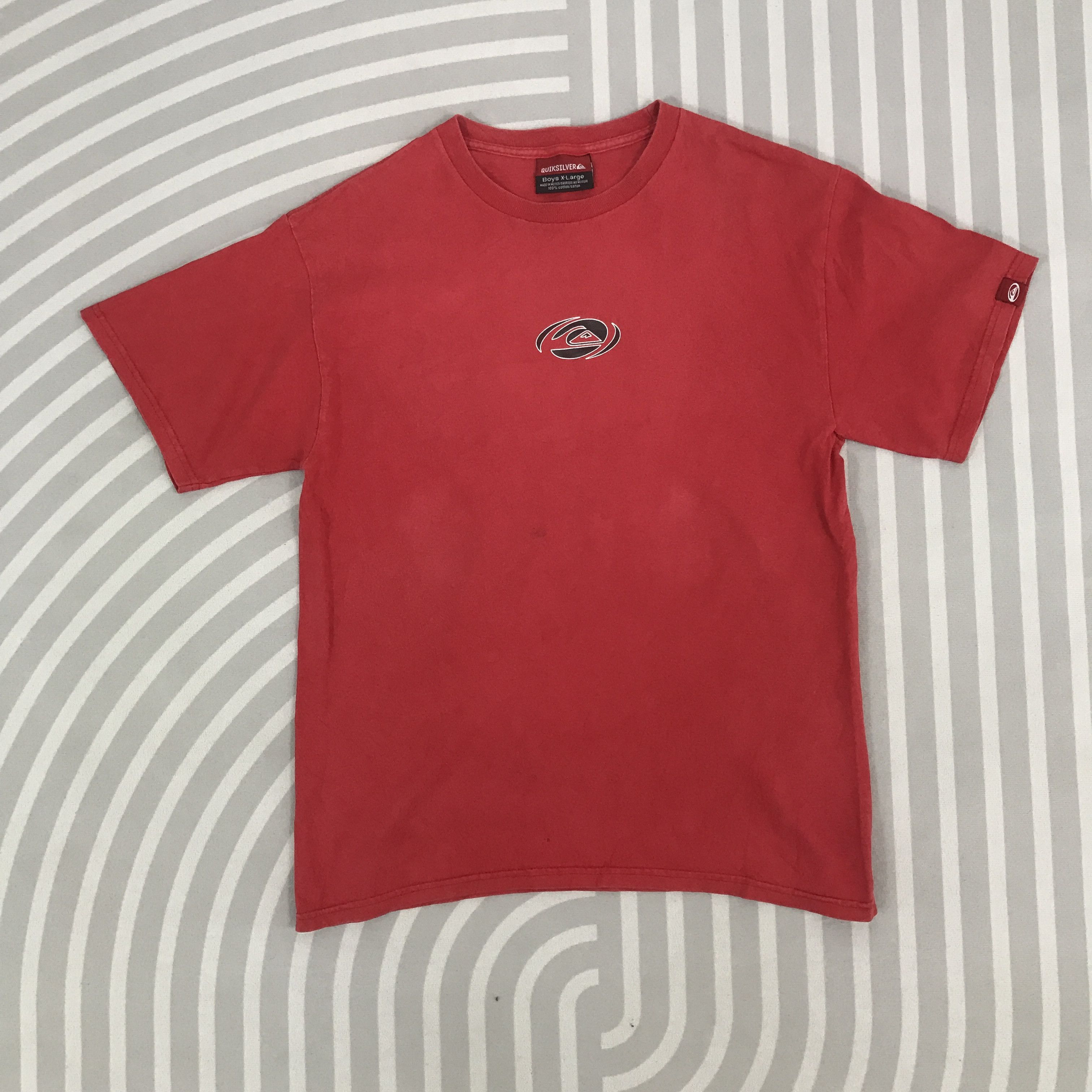 Quiksilver × Vintage Vintage Quiksilver Big Logo Red T-shirt Size US XL / EU 56 / 4 - 2 Thumbnail