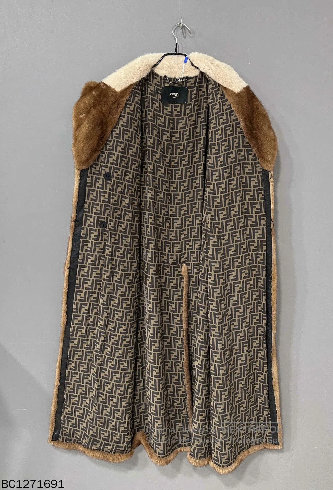 Fendi Fendi Long Gold Mink Fur Coat. Size US L / EU 52-54 / 3 - 4 Thumbnail