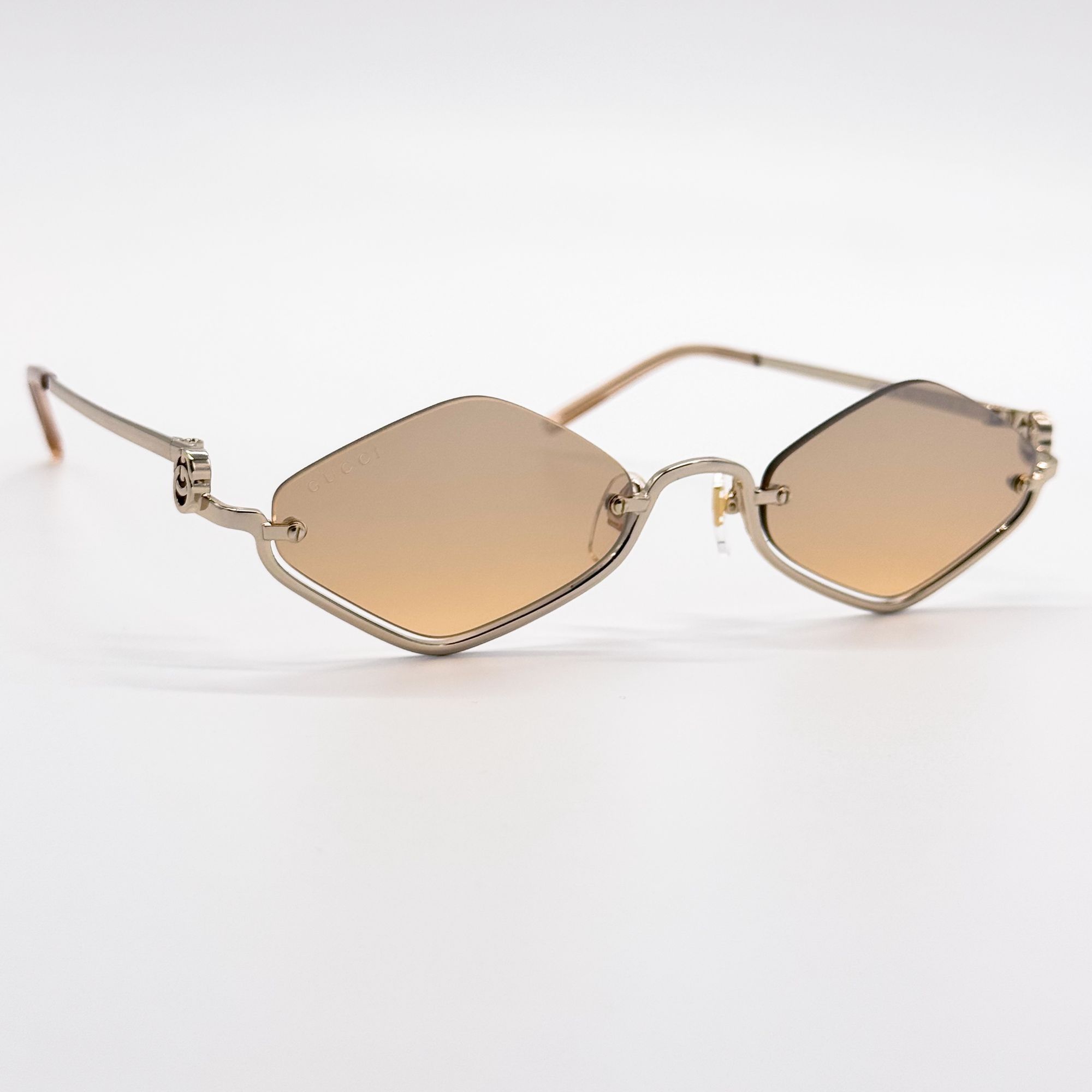 Gucci NEW GUCCI SUNGLASSES GOLD WOMEN GEOMETRIC EYEWEAR GUCCI GG16 Size ONE SIZE - 5 Thumbnail