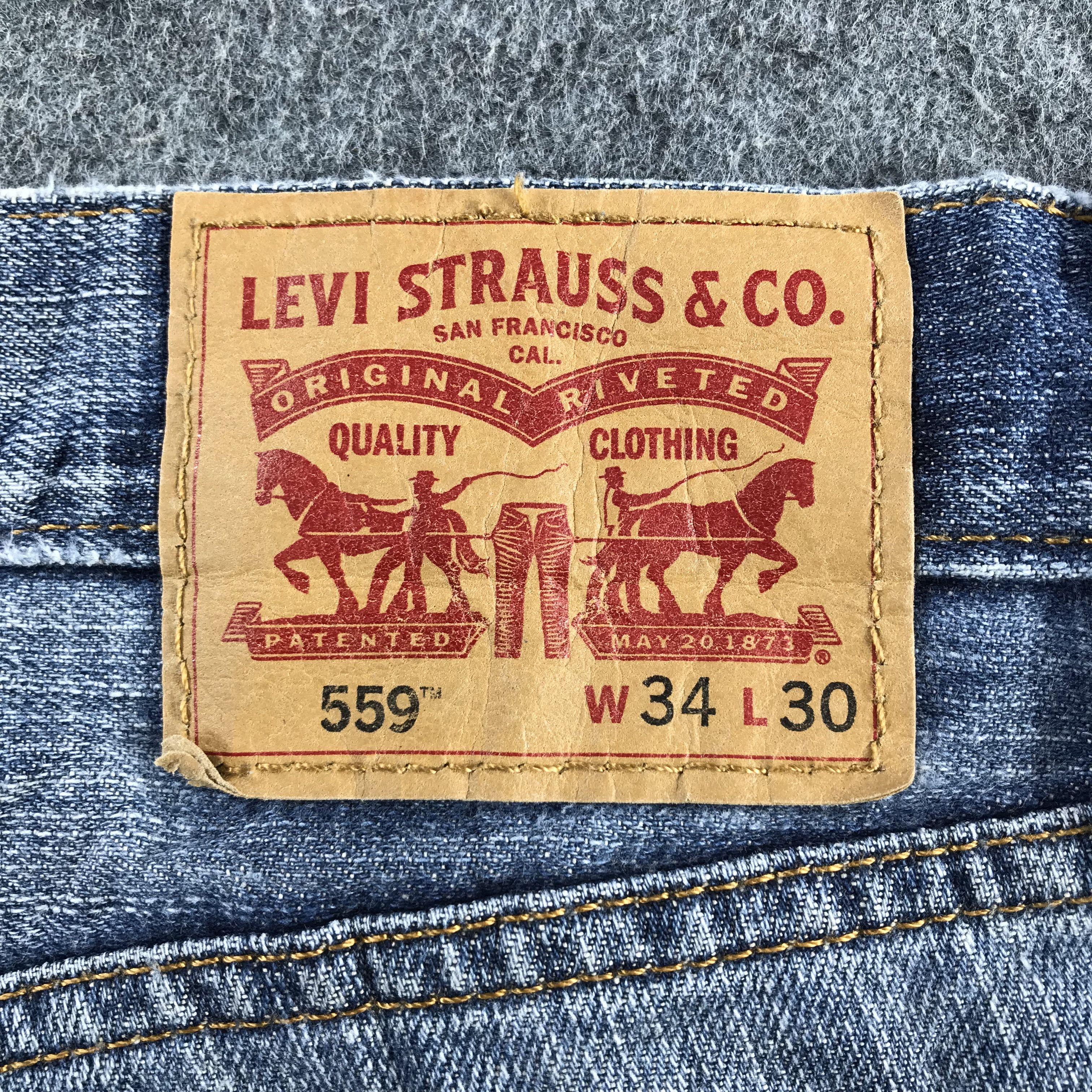 Levi's Levis 559 Jeans Blue Wash Denim KJ3417 Size US 34 / EU 50 - 5 Thumbnail