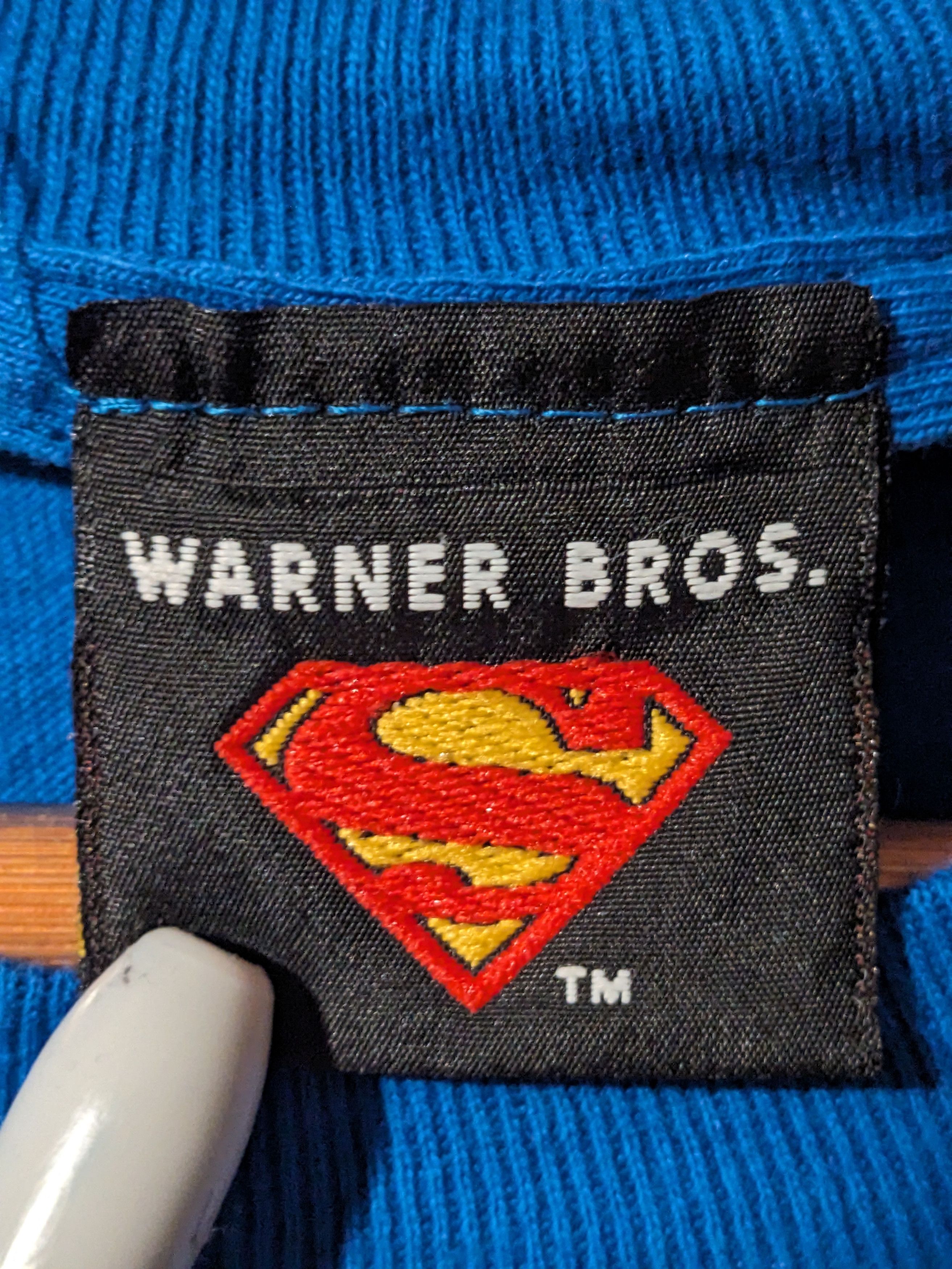 DC Comics × Vintage Vintage 2001 Superman DC Comics Blue X-Large T-Shirt Size US XL / EU 56 / 4 - 3 Thumbnail