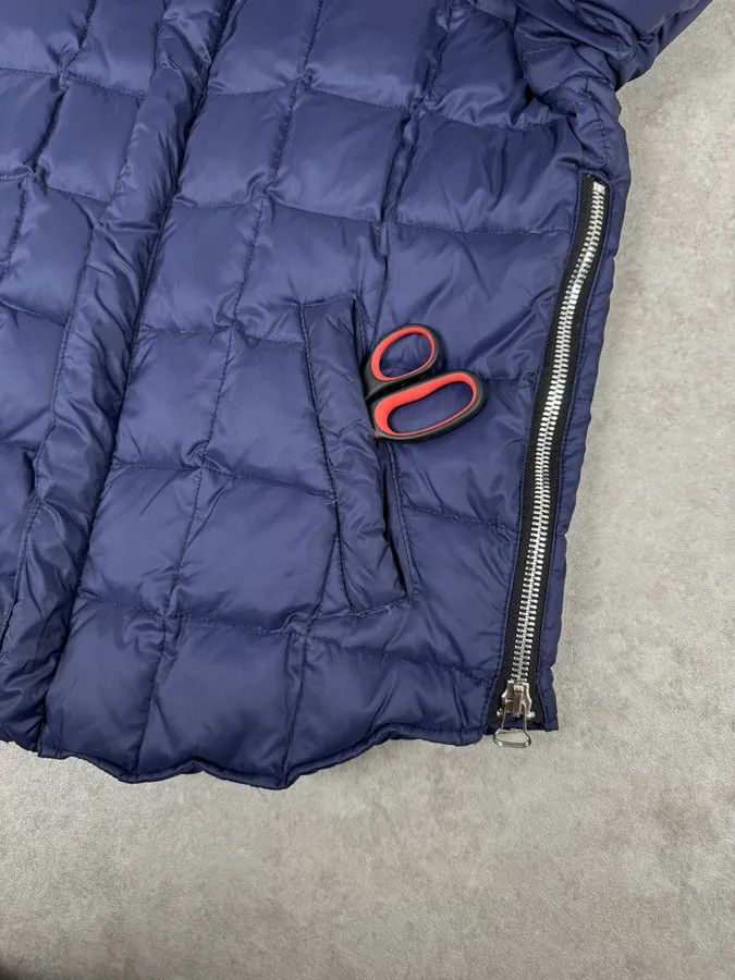 Balmain 2010s Balmain Blue Leather Shoulder Patch Puffer Jacket Size US M / EU 48-50 / 2 - 8 Thumbnail