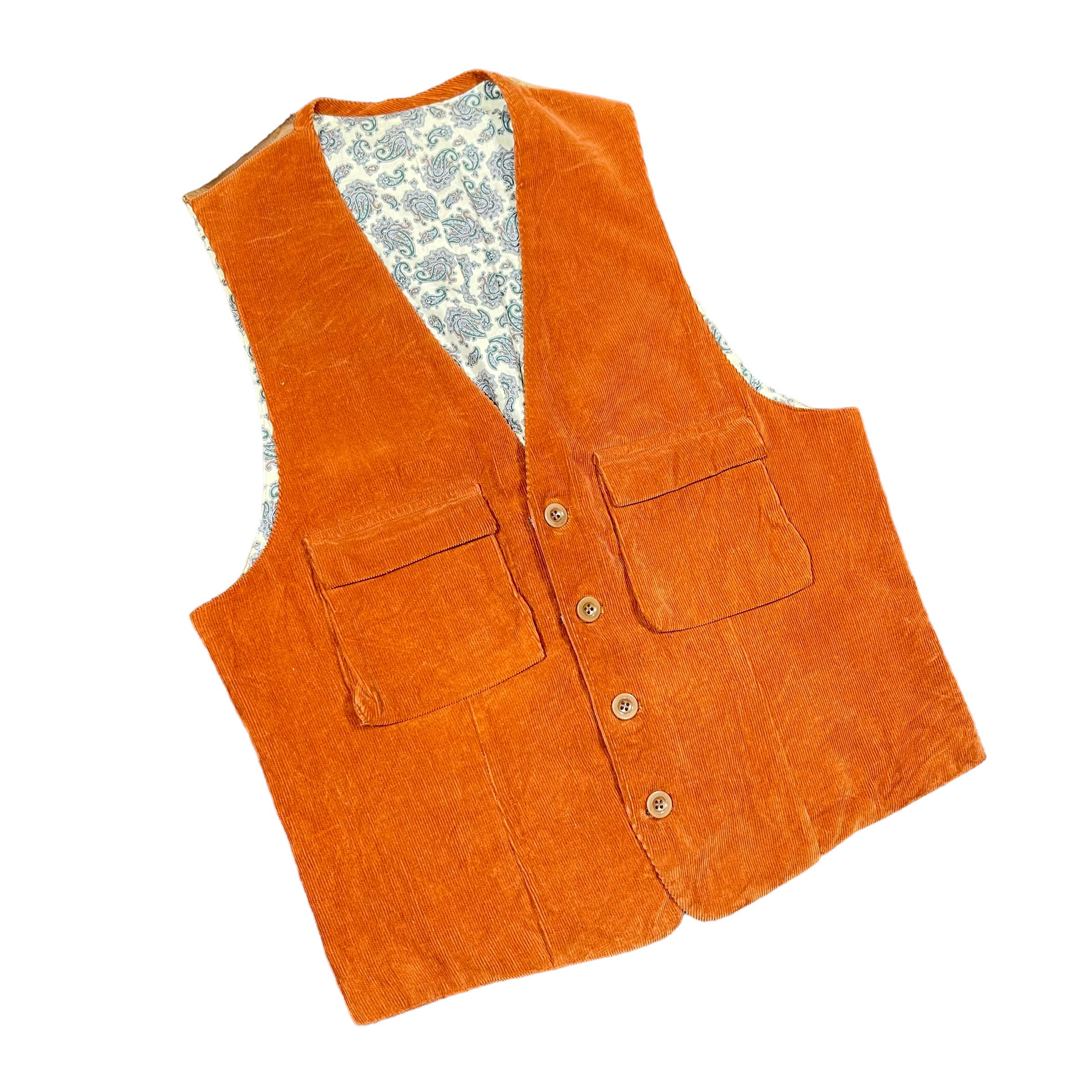 Yohji Yamamoto Yohji Yamamoto Y's Paisley Corduroy Reversible 1980s Vest Size US M / EU 48-50 / 2 - 6 Thumbnail