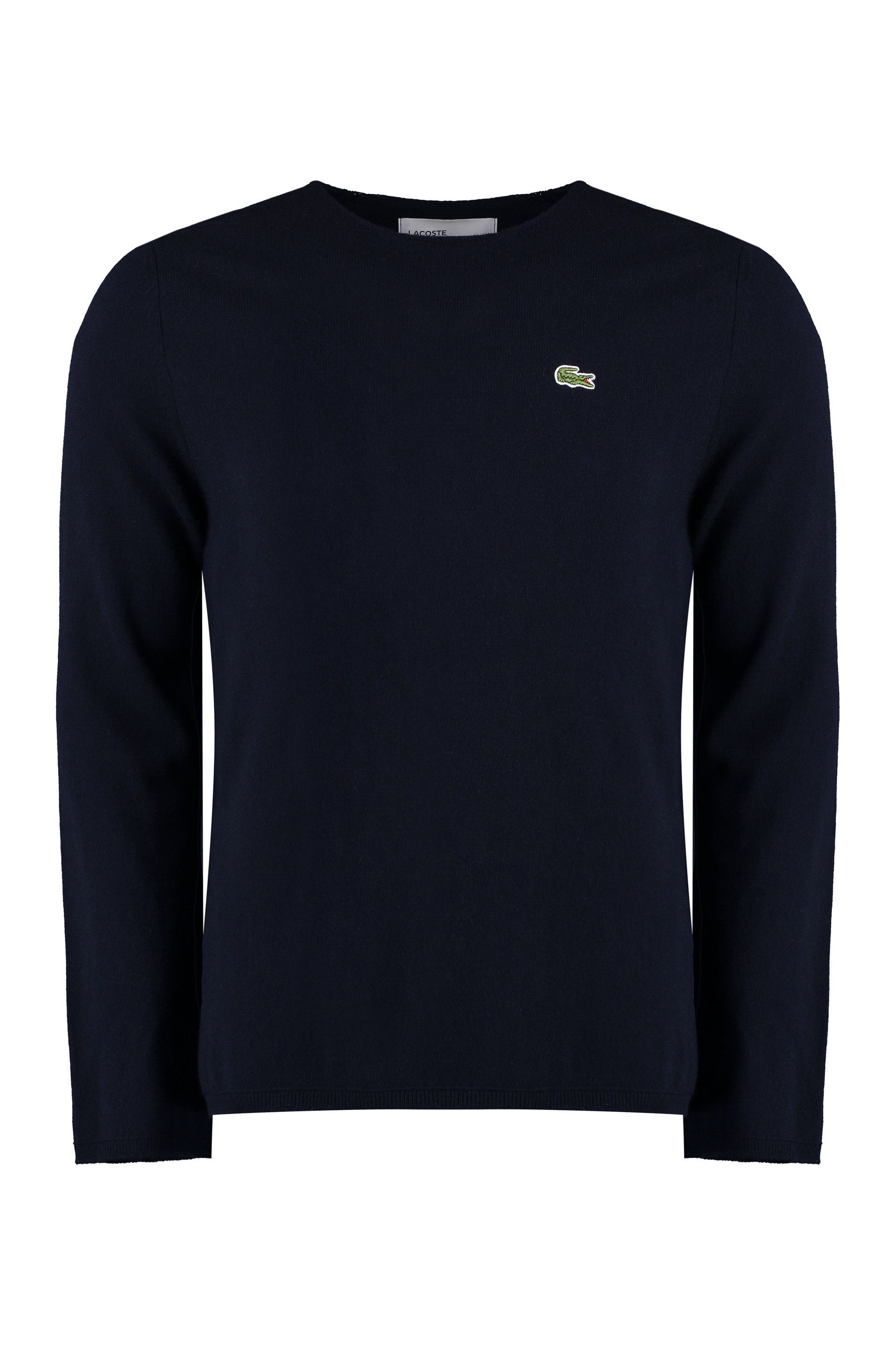 Comme des Garcons × Lacoste o1mle0724 Crew-neck Wool Sweater in Blue Size US S / EU 44-46 / 1 - 1 Thumbnail