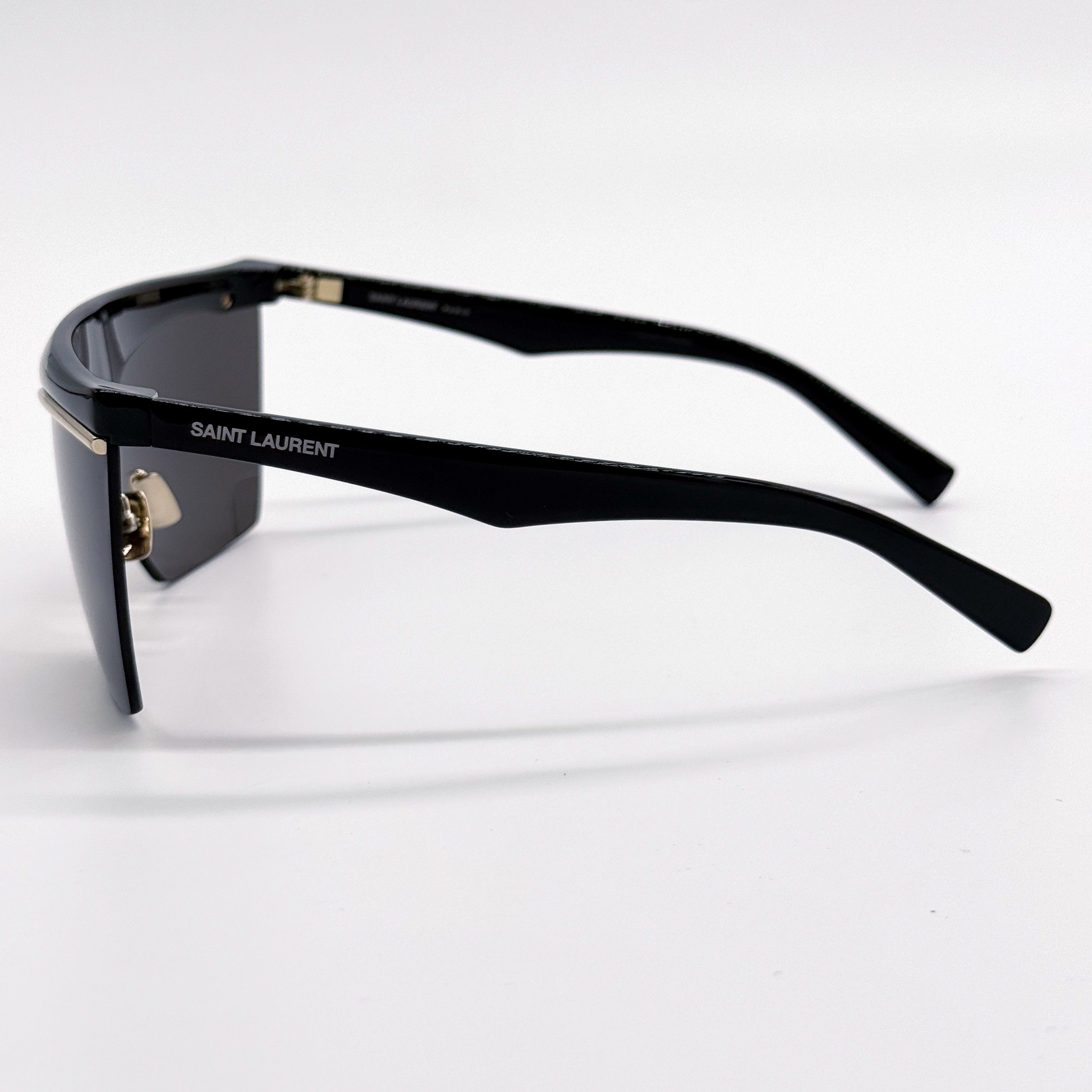 Saint Laurent Paris NEW SAINT LAURENT SL614 MASK 001 BLACK WOMEN SUNGLASSES Size ONE SIZE - 10 Thumbnail