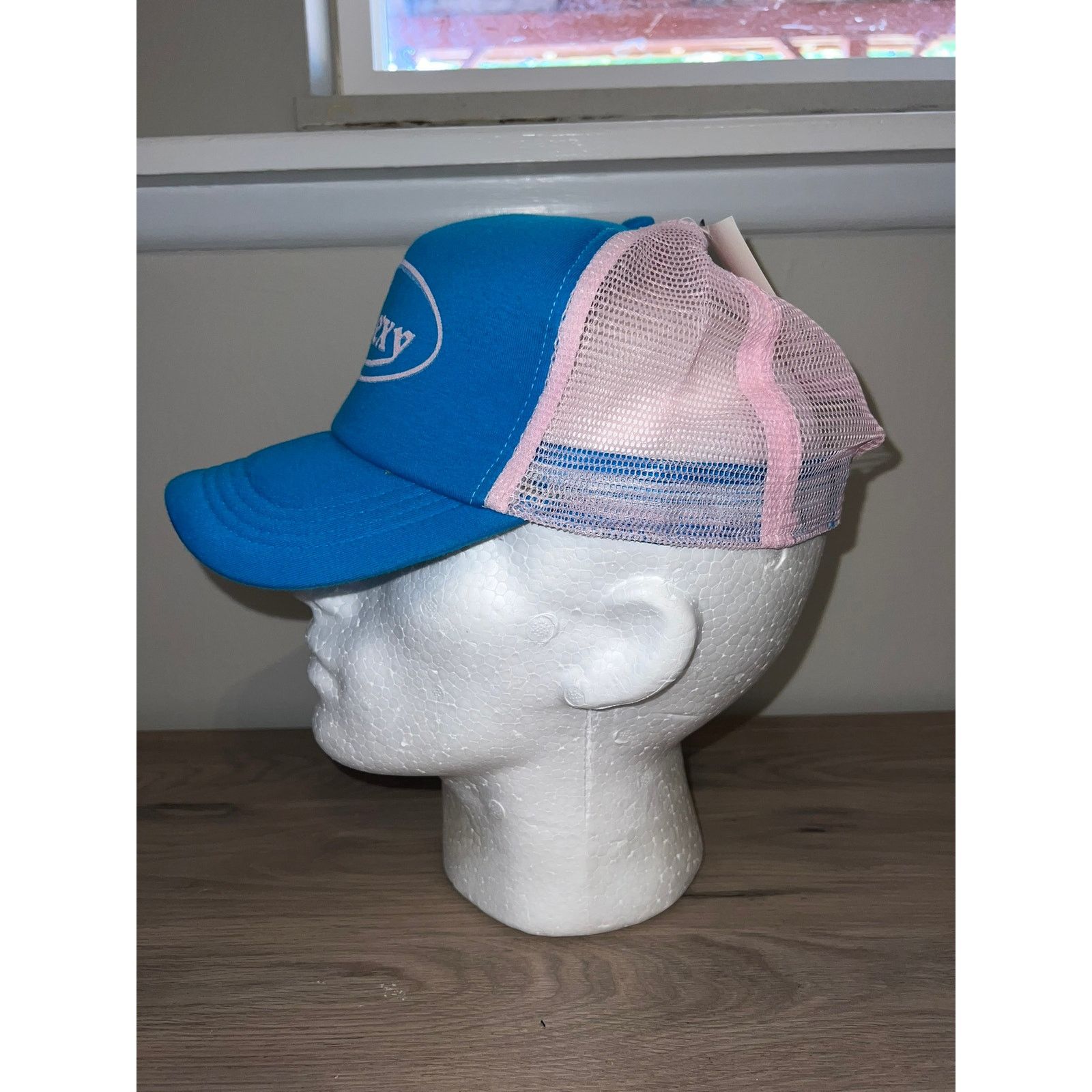 Vintage Y2K Von Sexy Blue Pink Trucker Hat Headwear Designer 2000s Size ONE SIZE - 3 Thumbnail