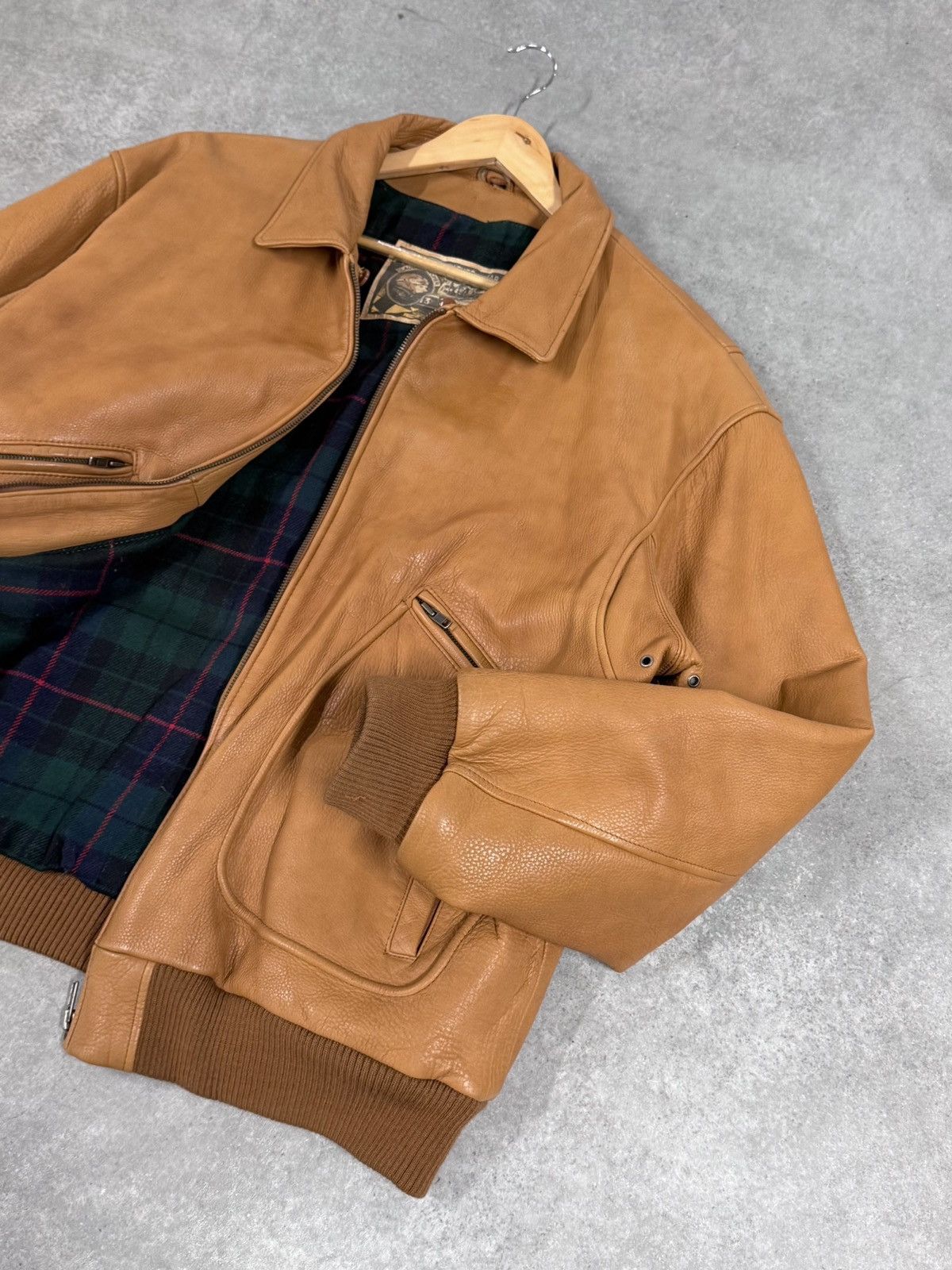 Vintage Rare Herrford leather jacket 80s Claude Boucher&Maryse Hilsz Size US XL / EU 56 / 4 - 10 Thumbnail