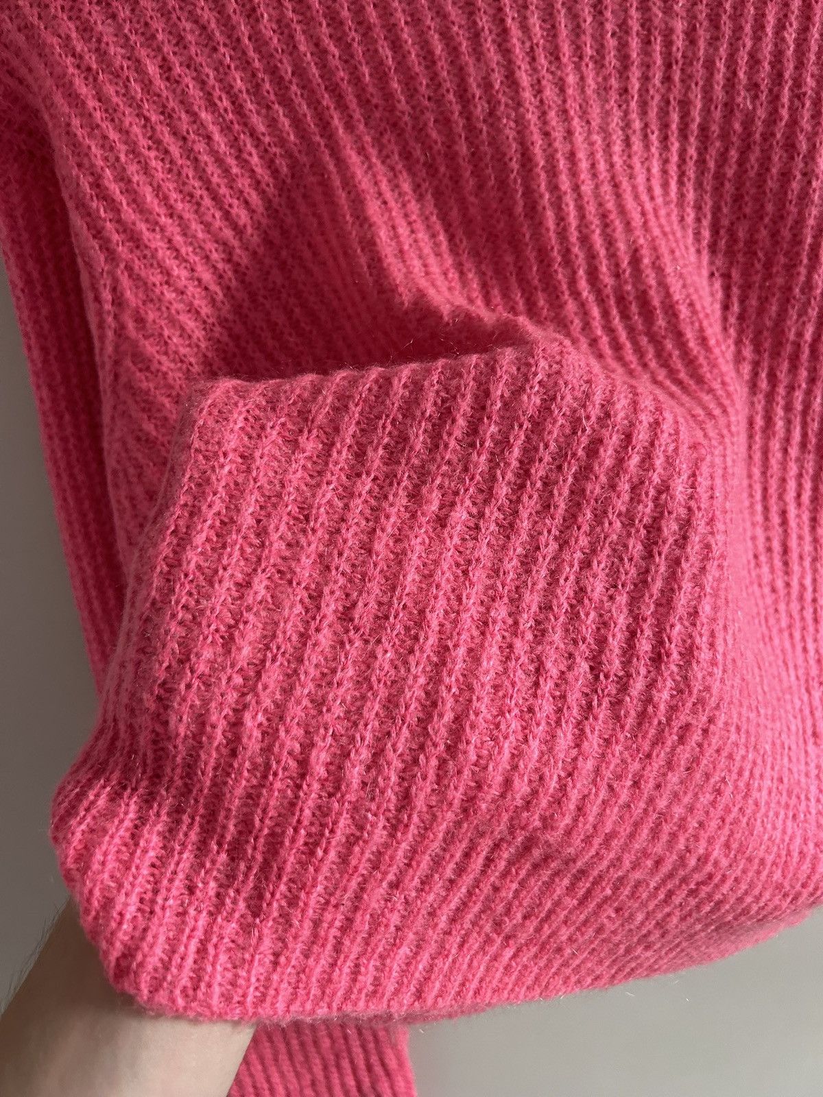 T by Alexander Wang Alexander Wang Boxy Fuzzy Pink Mohair Knit Sweater Size S / US 4 / IT 40 - 5 Thumbnail