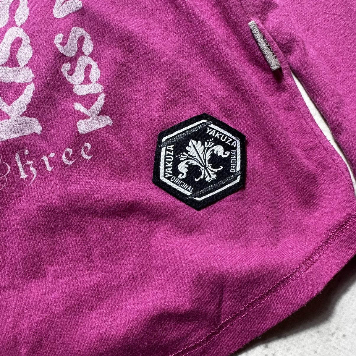 If Six Was Nine Yakuza F*ck Society Pink Hoodie – Glam Punk Grunge Energy Size M / US 6-8 / IT 42-44 - 6 Thumbnail