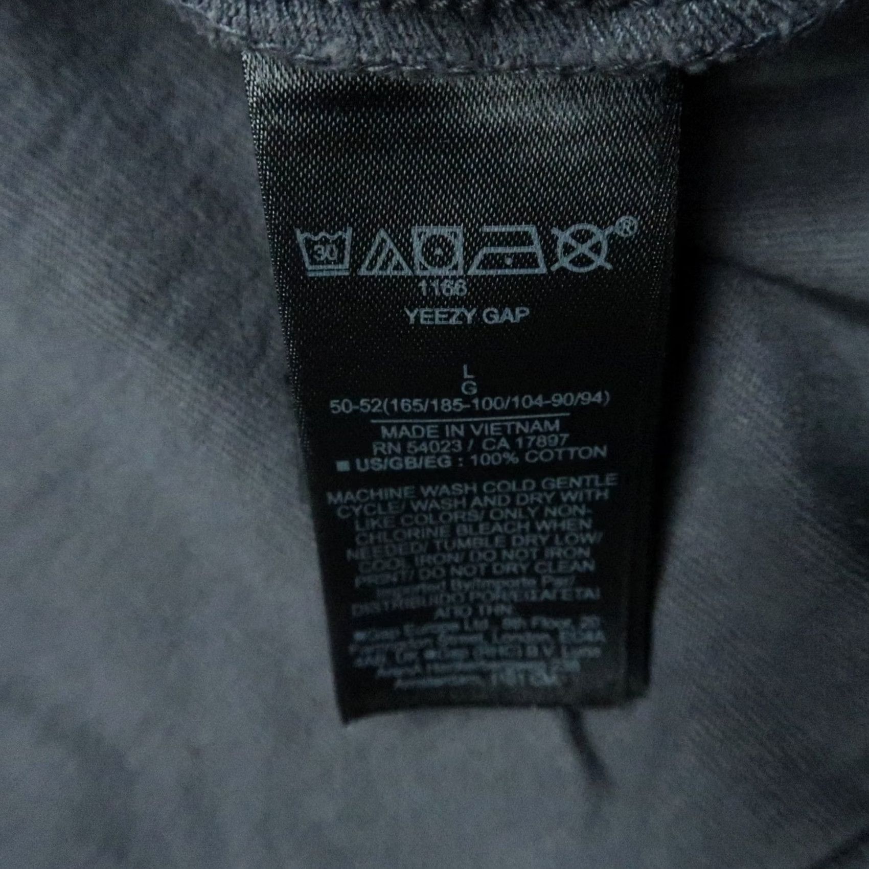 Gap Yeezy Gap Shirt Mens L Gray Long Sleeve Tee Crew Neck Oversized Size US L / EU 52-54 / 3 - 4 Thumbnail