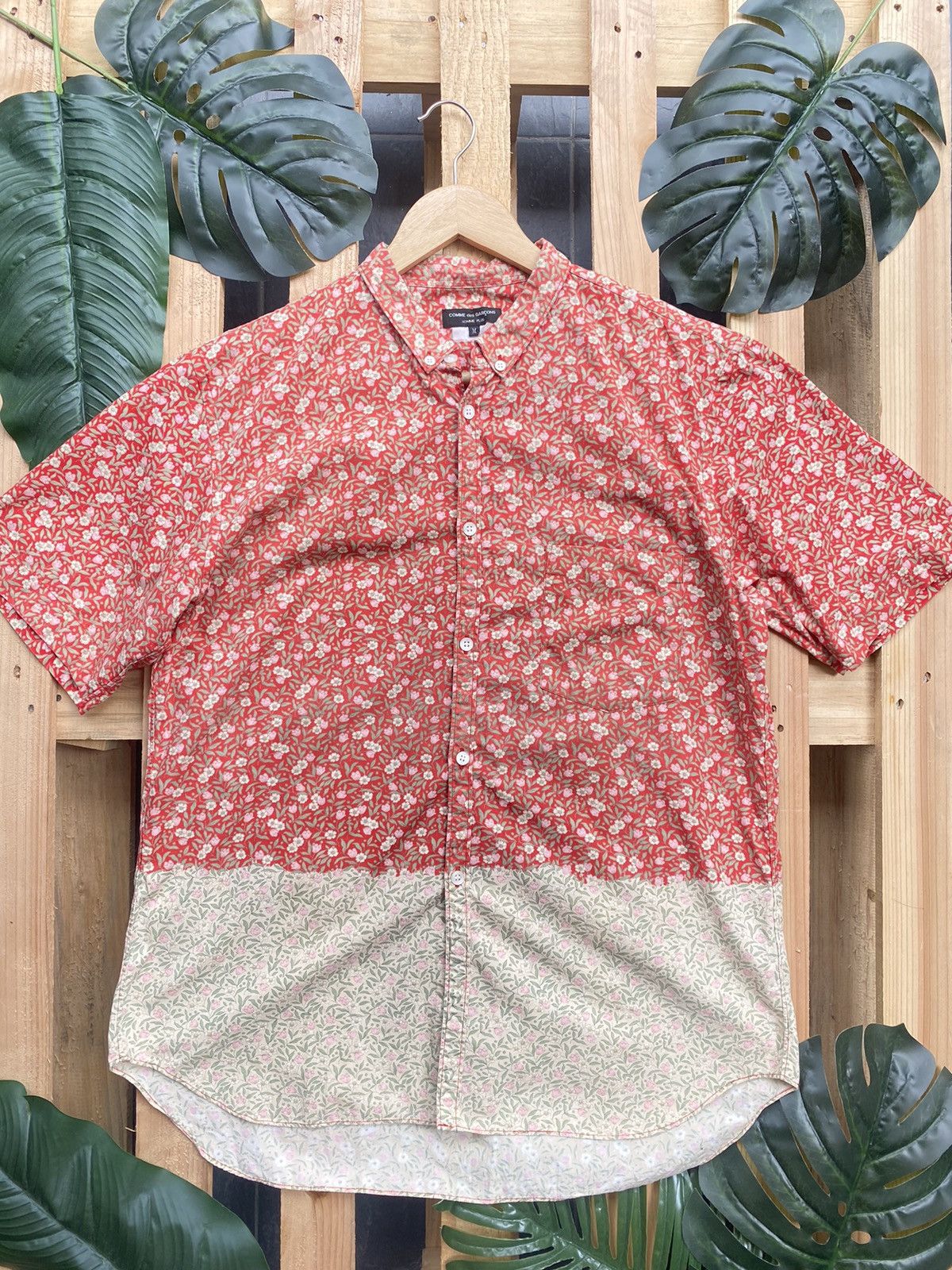 Vintage Cdg Floral short sleeve shirt