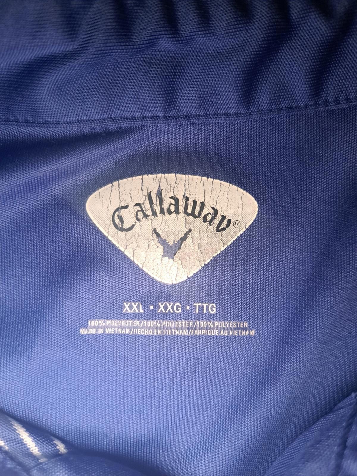 Callaway Callaway Golf Polo Shirt Mens XXL Blue White Striped Size US XXL / EU 58 / 5 - 2 Thumbnail