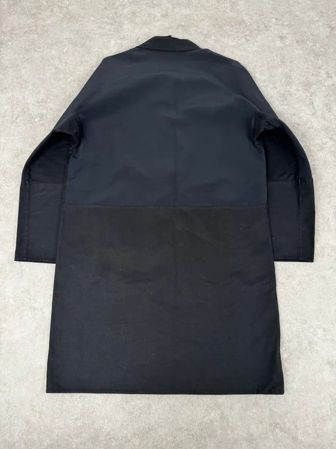 Balenciaga 2010s Balenciaga Sample Black & Navy Geometrical Trench Coat Size US S / EU 44-46 / 1 - 4 Thumbnail