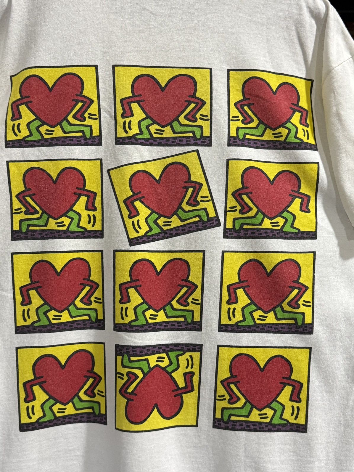 Keith Haring Thrashed Vintage 90s Pop Art Keith Haring Tee Size US M / EU 48-50 / 2 - 2 Thumbnail
