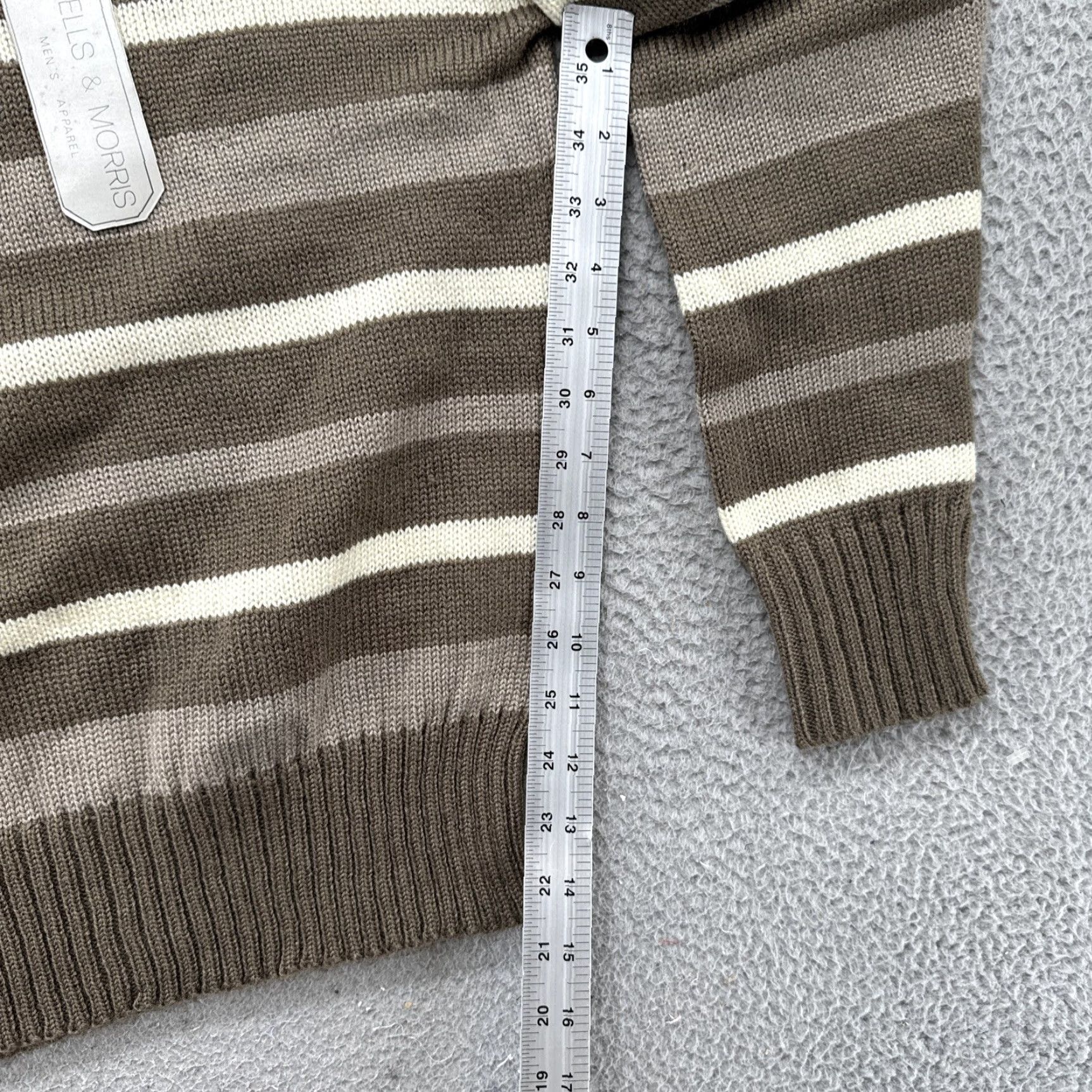 Vintage Vintage Wells & Morris Men's XL Striped Knit Pullover Sweater User: Vintage Wells & Morris Men's XL Striped Knit Pullover Sweater Size US XL / EU 56 / 4 - 5 Thumbnail