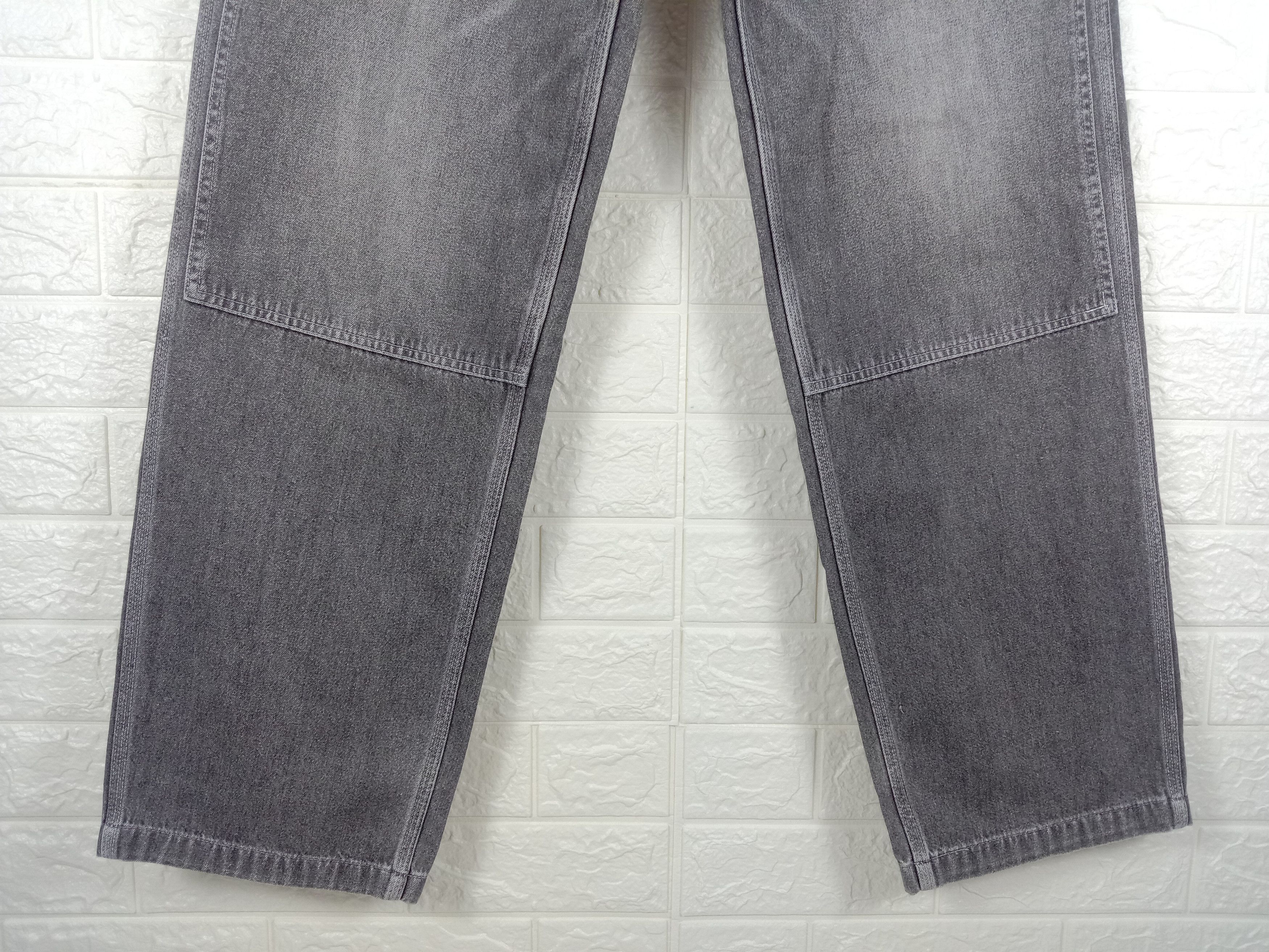 Japanese Brand Baggy Jeans Karl Helmut Double Knee Carpenter Wide Denim Size US 30 / EU 46 - 4 Thumbnail