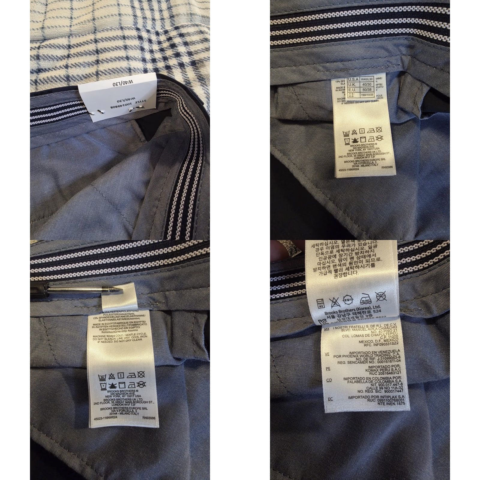 Brooks Brothers Brooks Brothers Performance Tech Chino Pants Blue Regular 40x30 Mens Stretch Breathable Flat Front Straight NWT Size US 40 / EU 56 - 8 Thumbnail