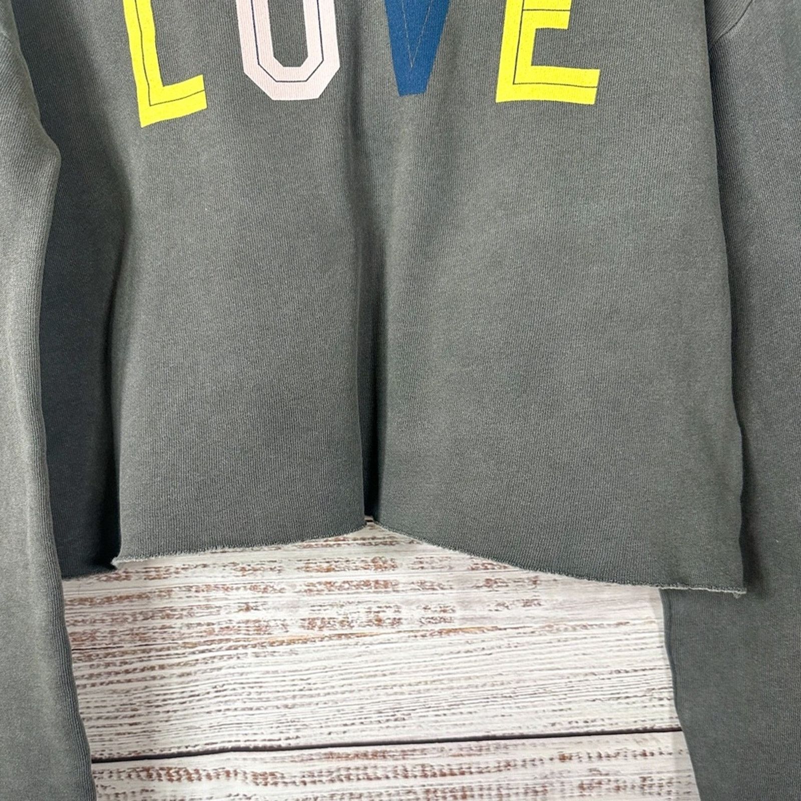 Wildfox Wildfox Flora Love Cropped Sweatshirt, NEW flawed Small Size S / US 4 / IT 40 - 7 Thumbnail