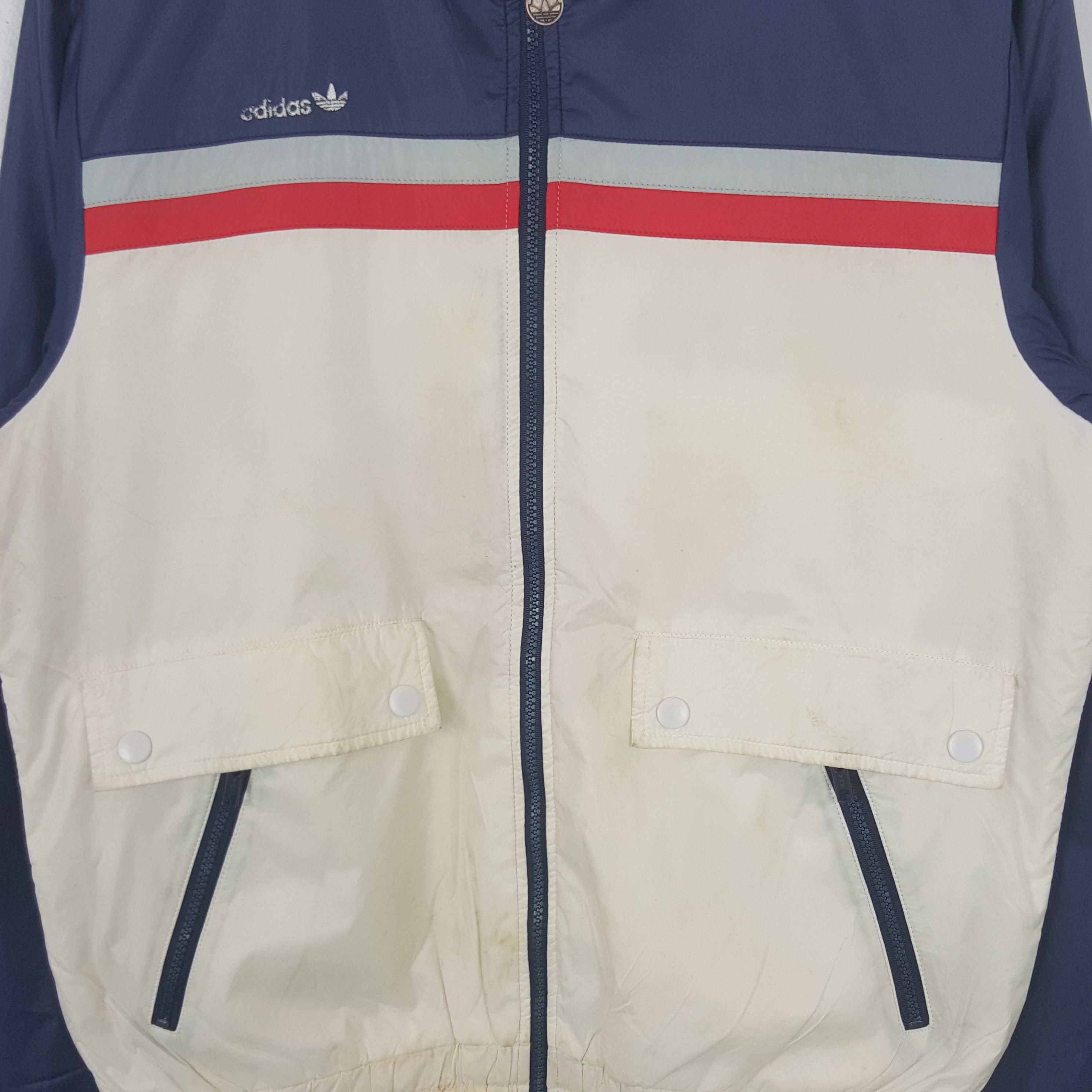 Adidas Vintage Adidas American Sports Windbreaker Jacket RR4 Size US M / EU 48-50 / 2 - 2 Thumbnail