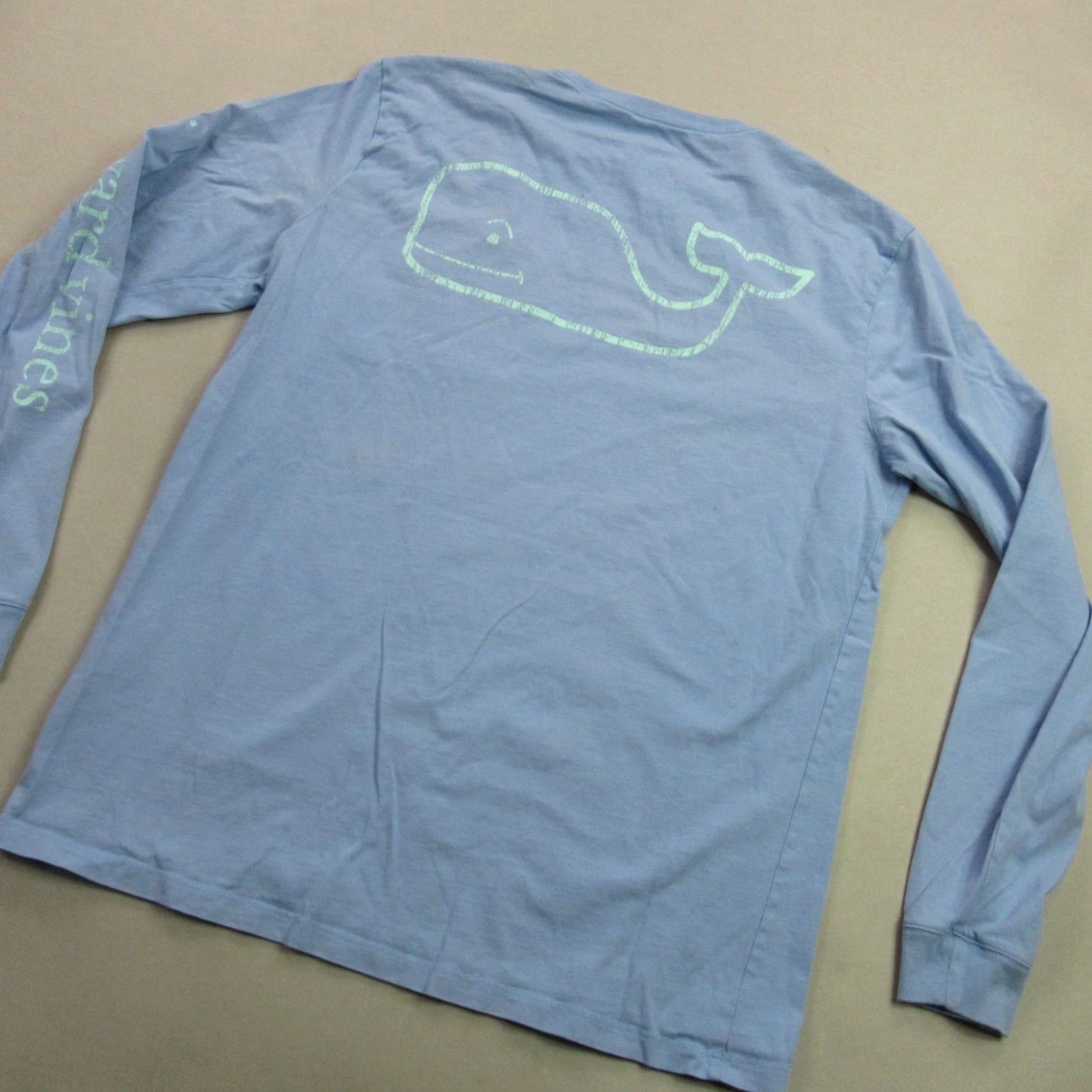 Vineyard Vines Vineyard Vines Shirt Mens Medium Blue Long Sleeve Crew Neck Pocket Casual Size US M / EU 48-50 / 2 - 6 Thumbnail