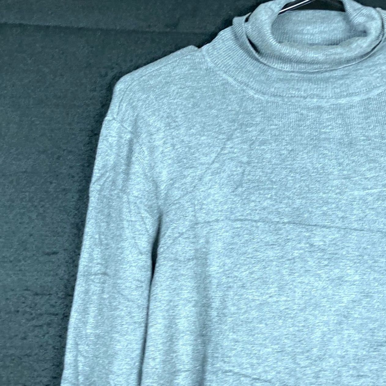 Vintage Chicos Women Sweater Gray Turtleneck Ribbed Pullover Long Sleeve 3 (XL) Size XL / US 12-14 / IT 48-50 - 4 Thumbnail
