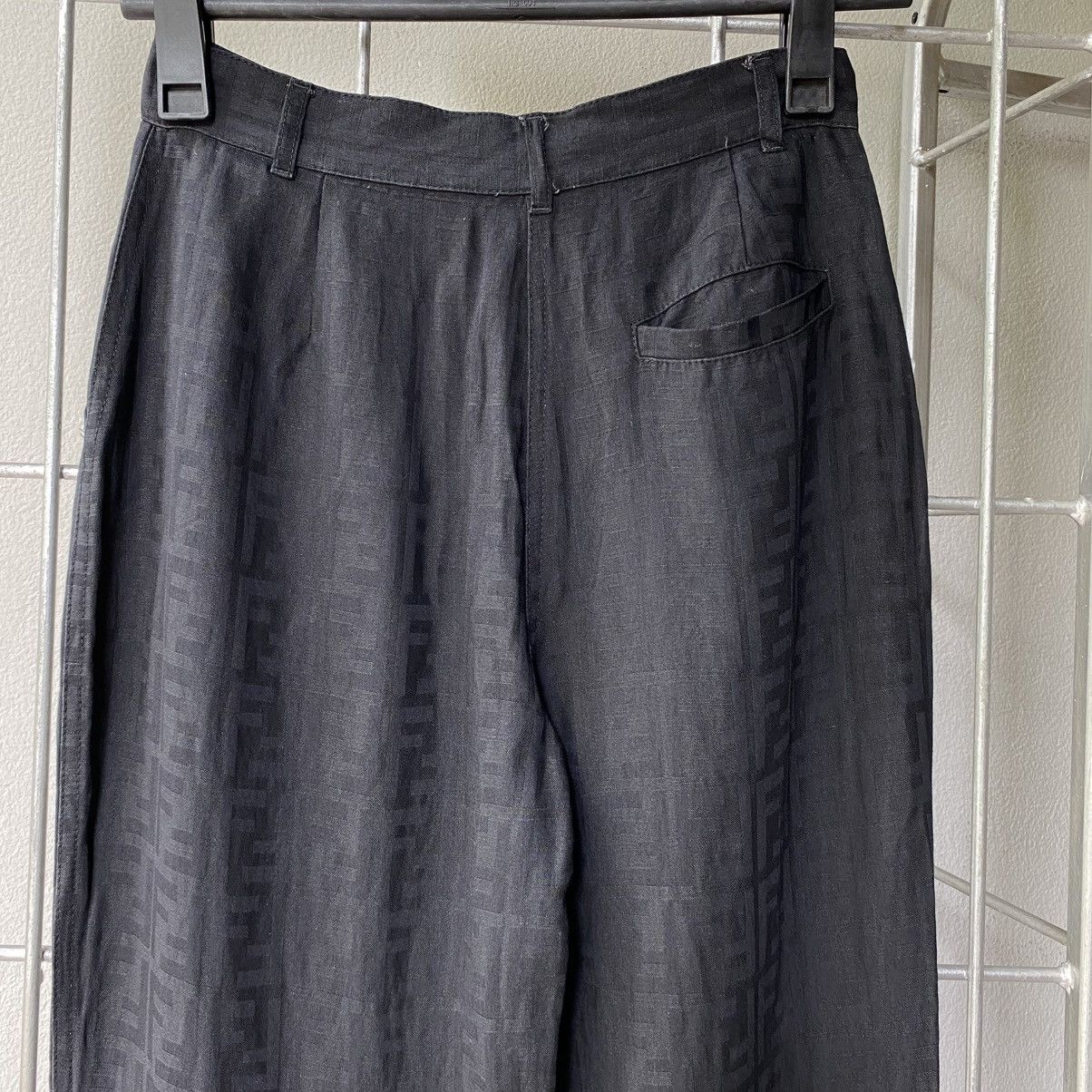 Fendi FENDI Black Monogram Pattern Pants Size 28" / US 6 / IT 42 - 13 Thumbnail