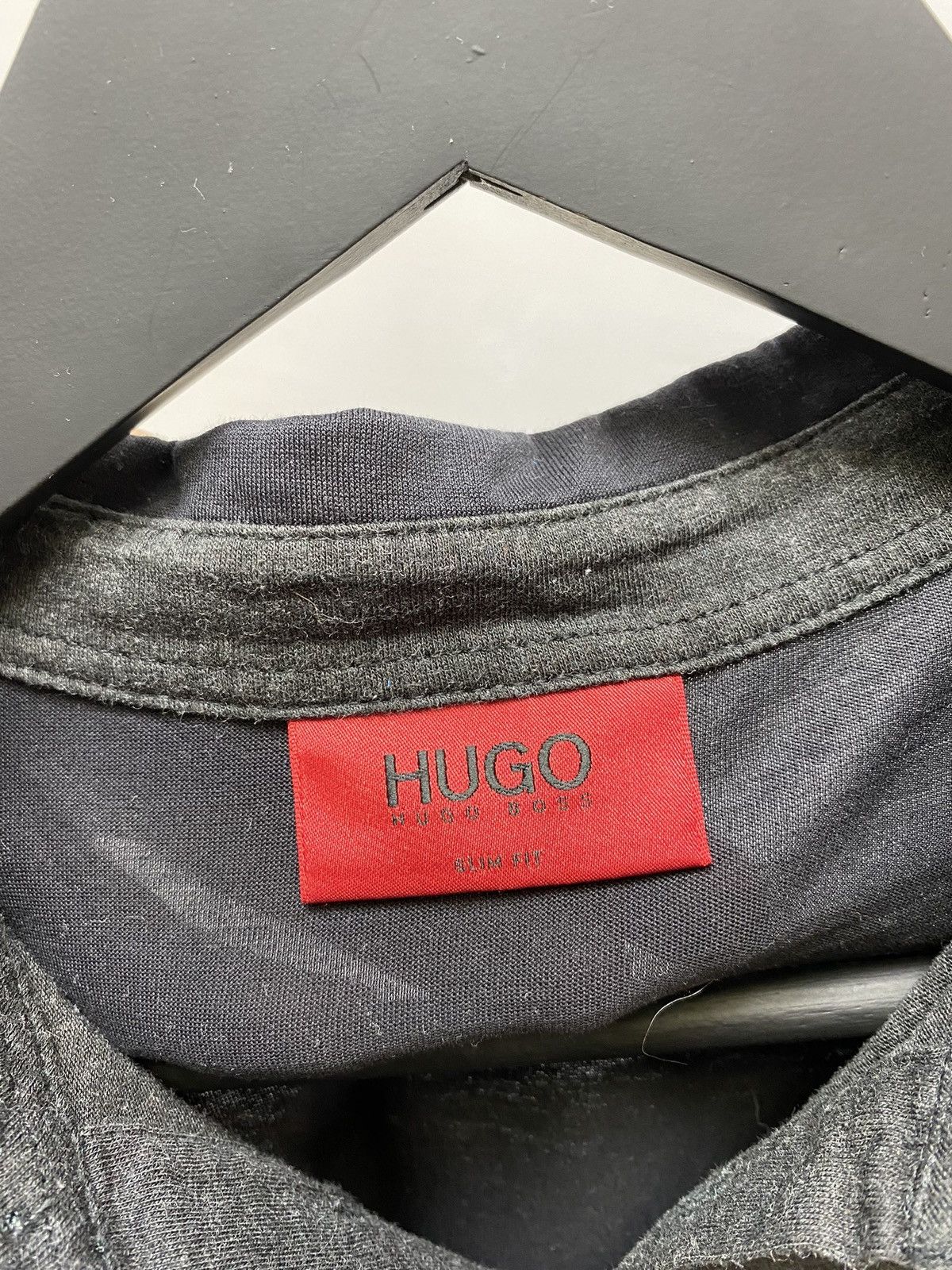 Hugo Boss × Vintage Vintage Hugo Boss Logo Longsleeve Polo Shirt Size US M / EU 48-50 / 2 - 11 Thumbnail