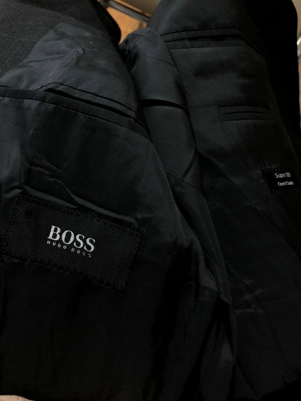 Hugo Boss HUGO BOSS Classic Wool Blazer Jacket Gray Size 52R - 8 Thumbnail