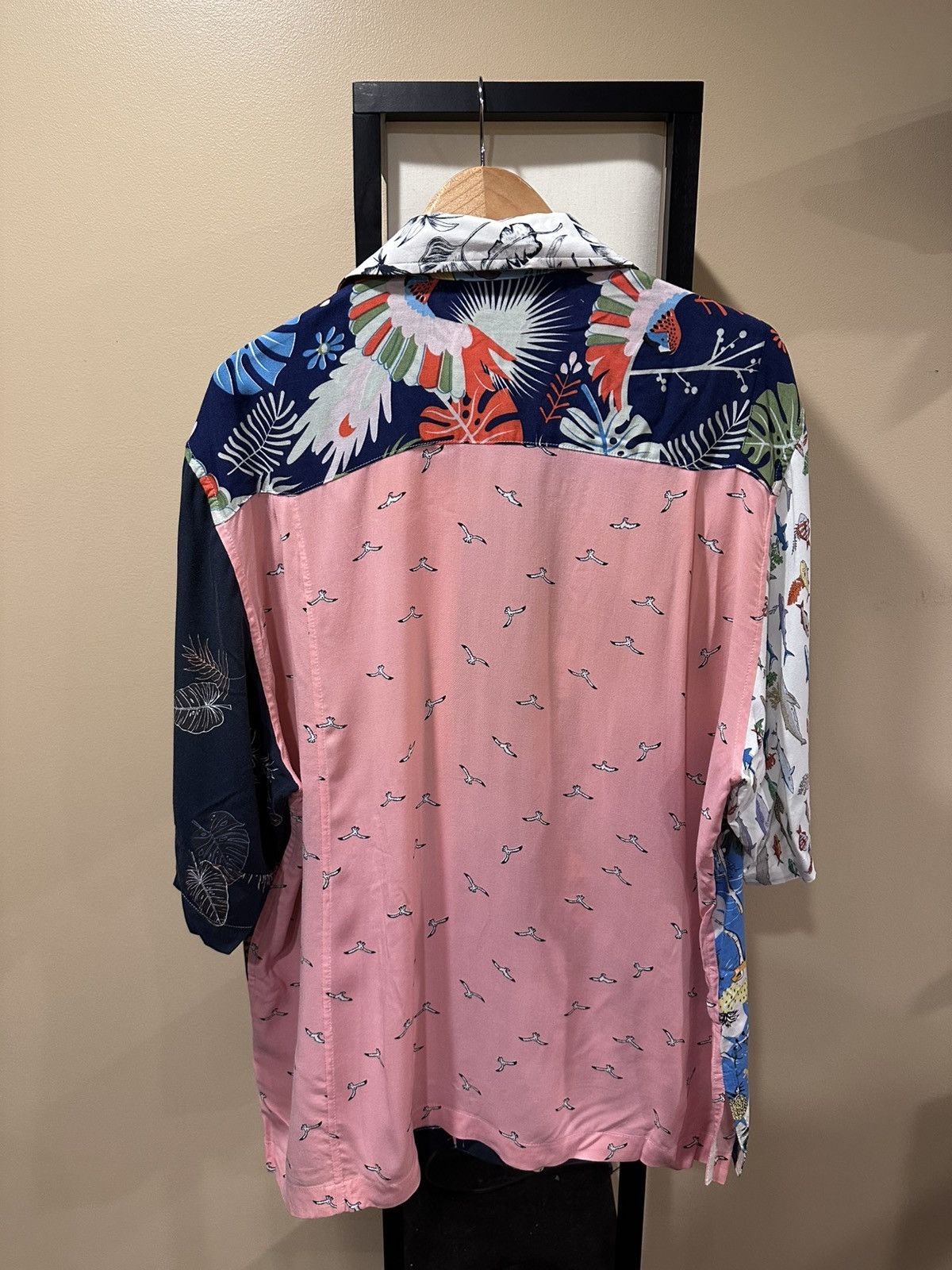 Gallery Dept. Gallery Dept Patchwork Hawaiian Button Up Parker Shirt Size US XXL / EU 58 / 5 - 15 Thumbnail