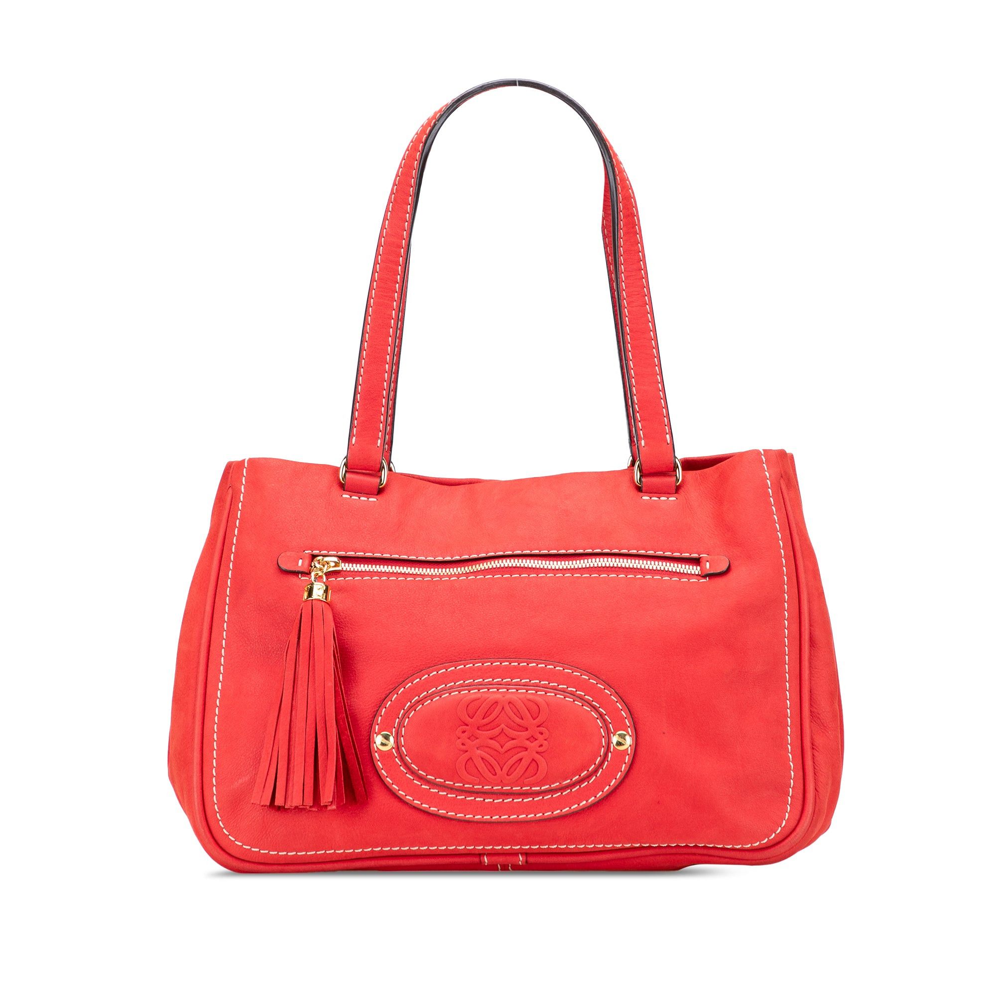 Nubuck Anagram Madrid Fringe Shoulder Bag