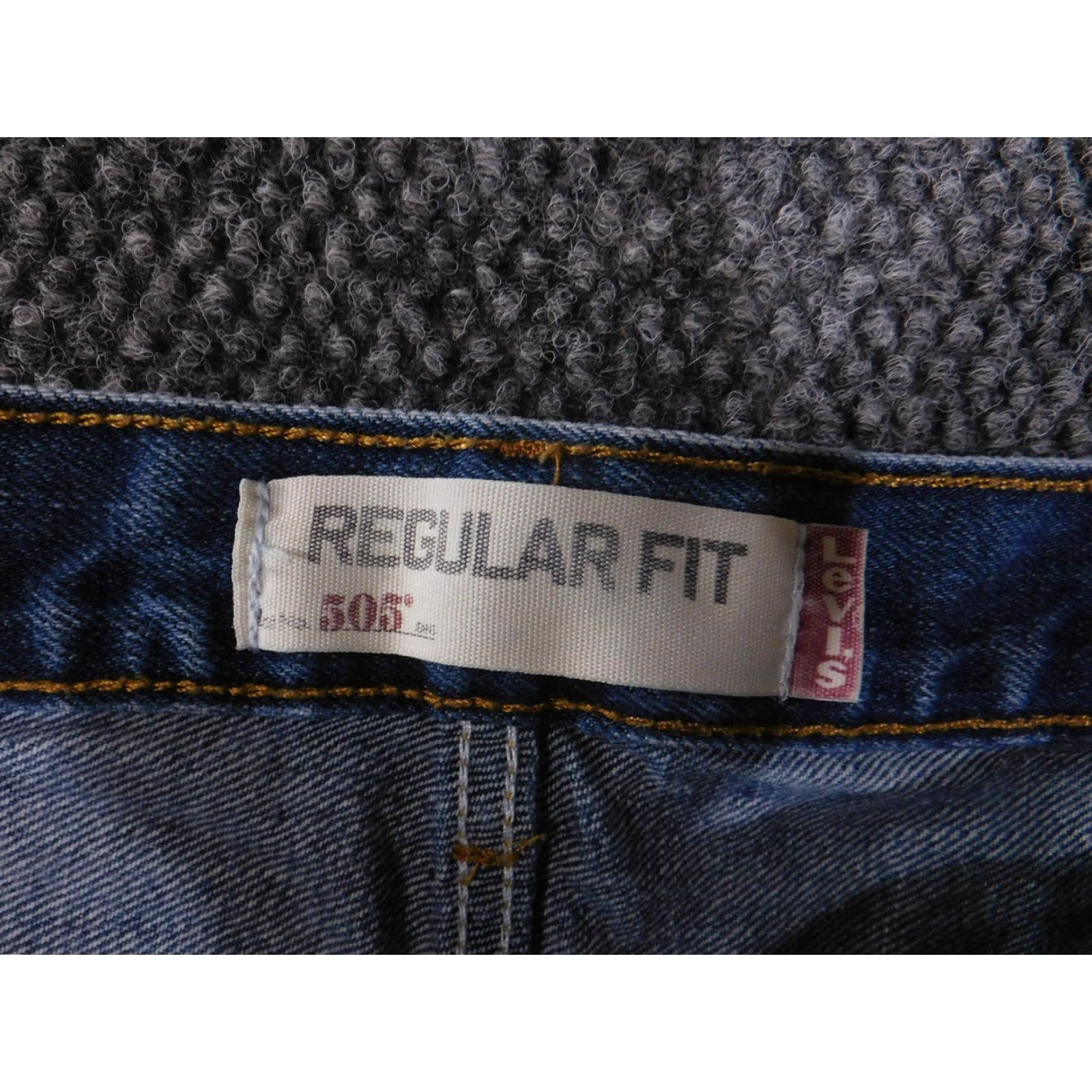 Levi's VINTAGE Levis 505 Jeans Mens 38x30 Blue Regular Fit Straight Leg Denim Made Egypt Size US 38 / EU 54 - 4 Thumbnail