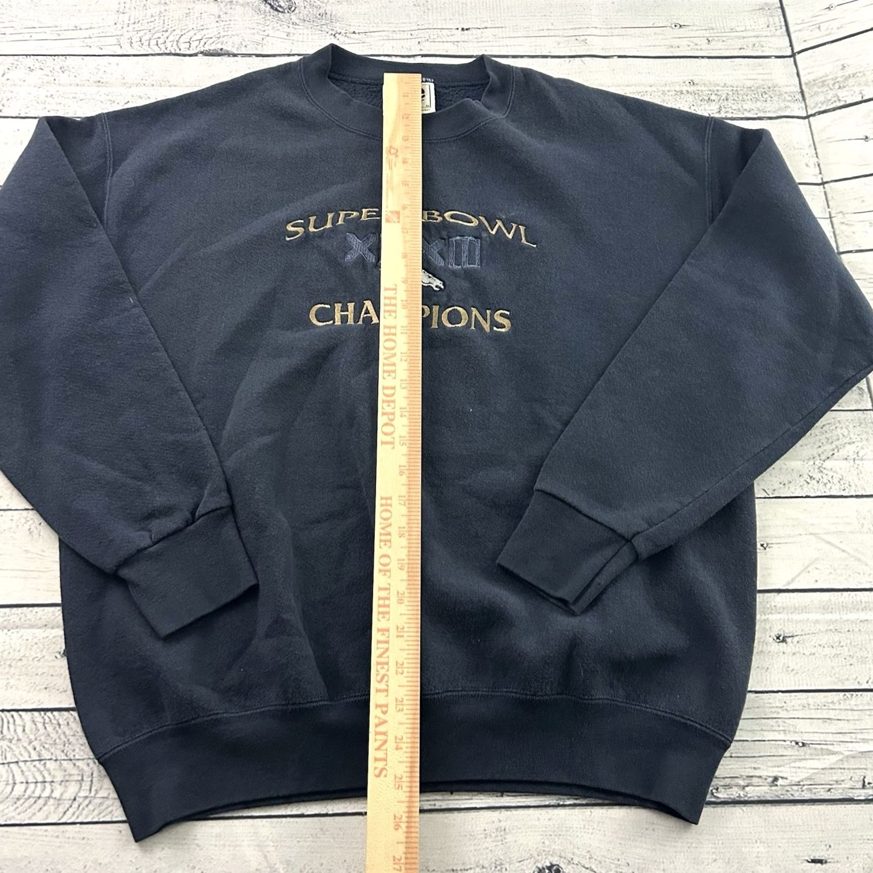 Lee VINTAGE Lee Denver Broncos Super Bowl 32 Pullover Sweatshirt Men L Blue Size US L / EU 52-54 / 3 - 3 Thumbnail