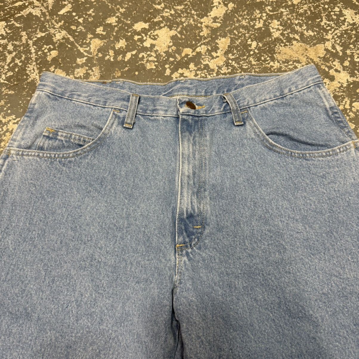 Other Vintage Wrangler Light Wash Y2K Baggy Shorts Jorts Size US 35 - 10 Thumbnail