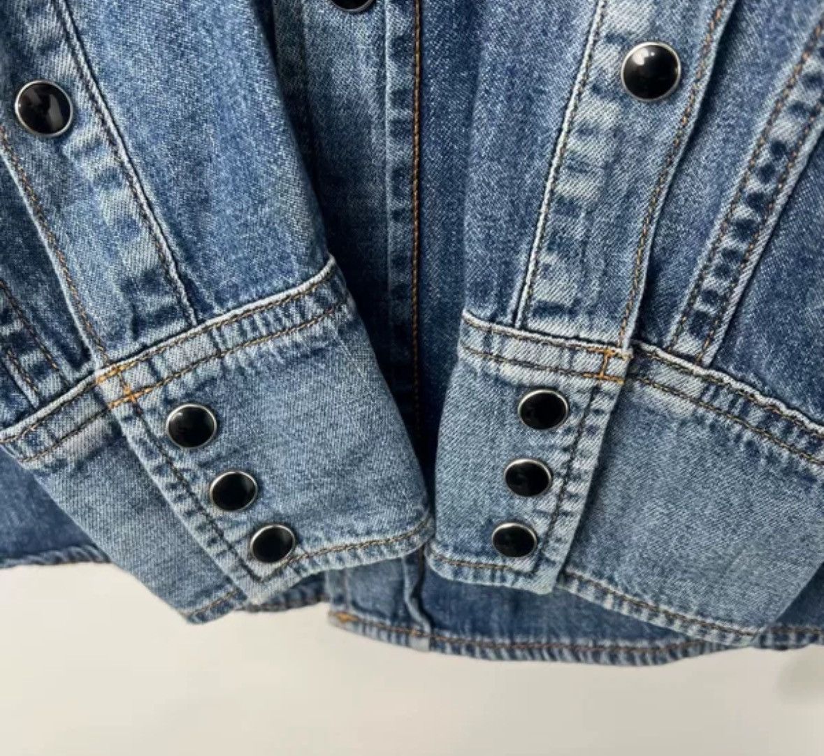 Saint Laurent Paris × Yves Saint Laurent Saint Laurent button down denim shirt 2412-Nextarrow Size US S / EU 44-46 / 1 - 5 Thumbnail