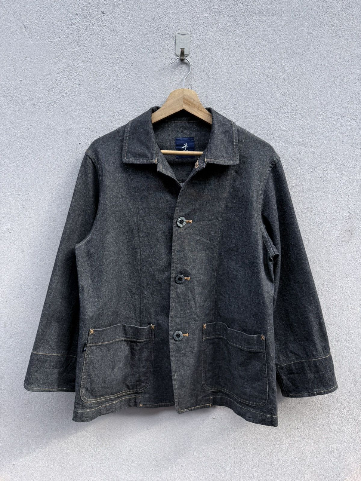 ISSEY MIYAKE HAI SPORTING GEAR デニムジャケット Hai Sporting Gear Vintage HAI SPORTING GEAR by Issey Miyake Chore