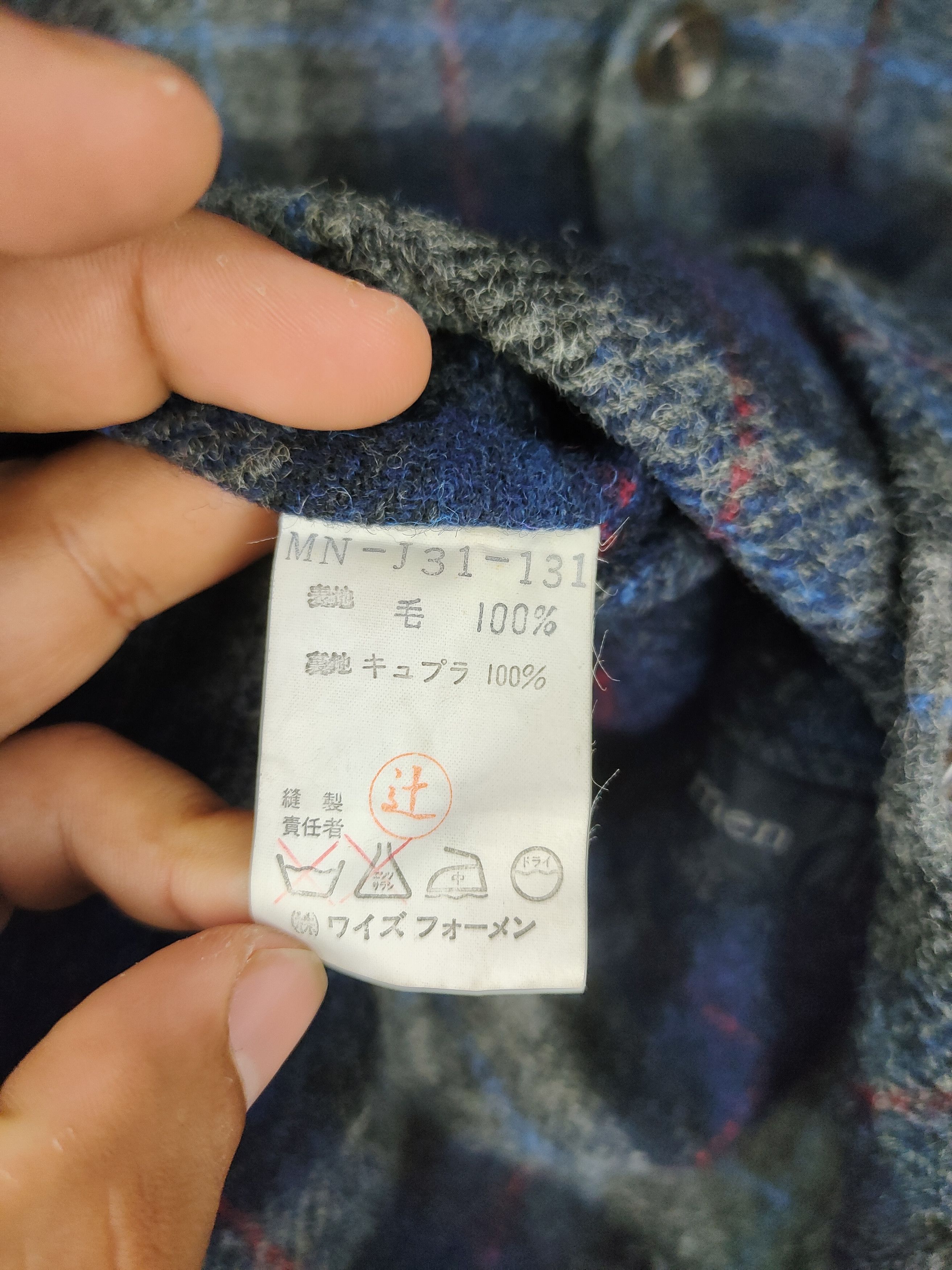Japanese Brand × Yohji Yamamoto Y's for men checkered Wool Blazer Jacket Size US M / EU 48-50 / 2 - 5 Thumbnail