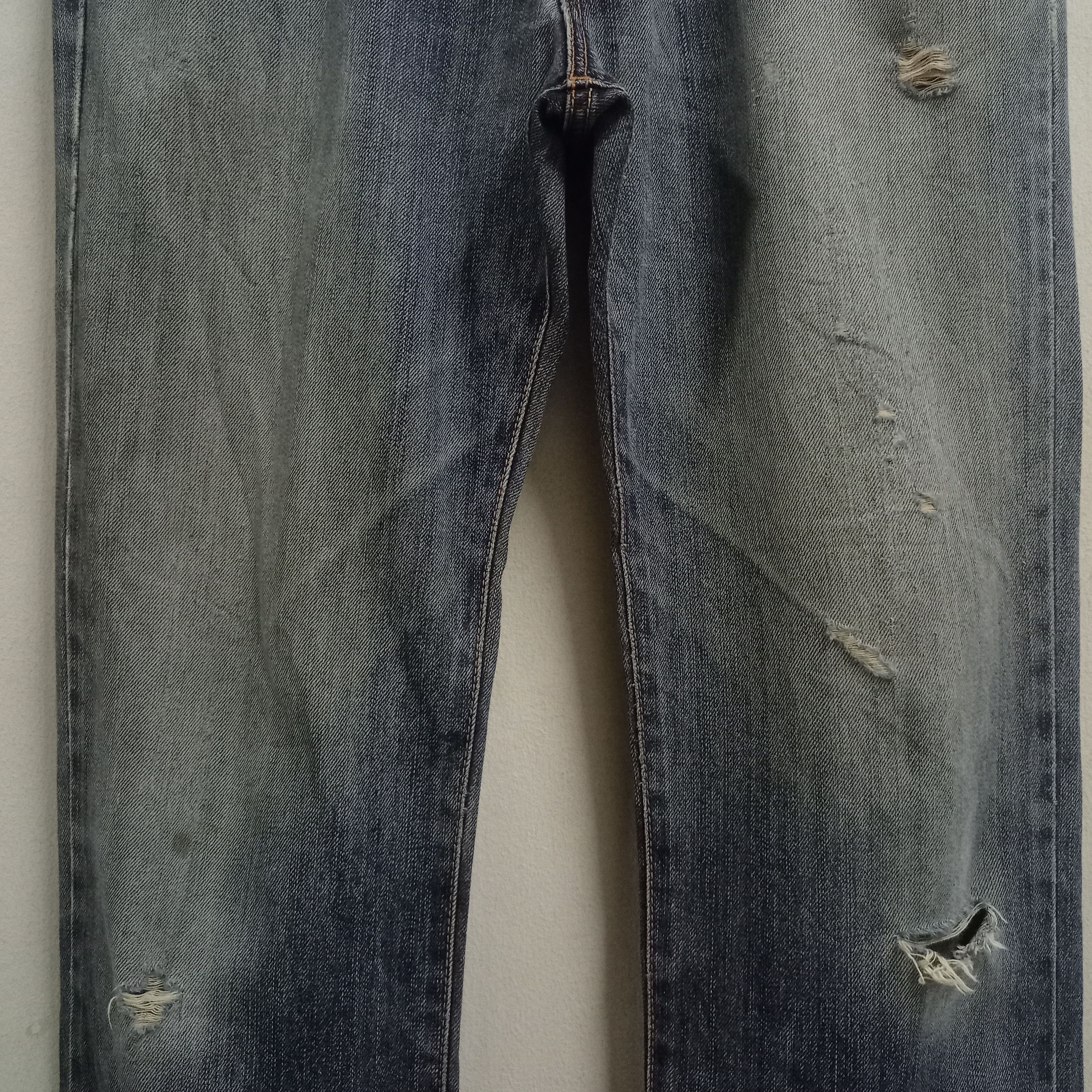 Edwin SALES🔥Vintage Japanese Edwin Distressed Baggy Jeans Size US 34 / EU 50 - 5 Thumbnail