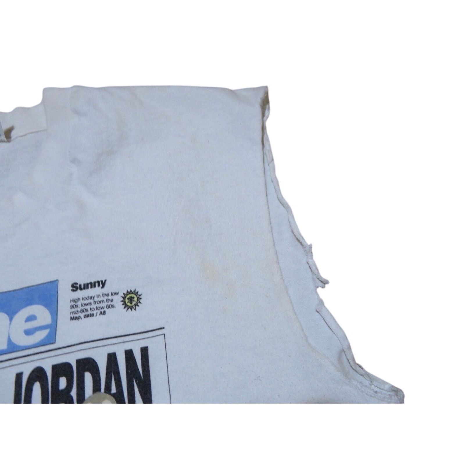 Fruit Of The Loom Vtg ‘93 Trib cvr Barkley v. Jordan NBA Finals cut-off sleeve Size US L / EU 52-54 / 3 - 5 Thumbnail