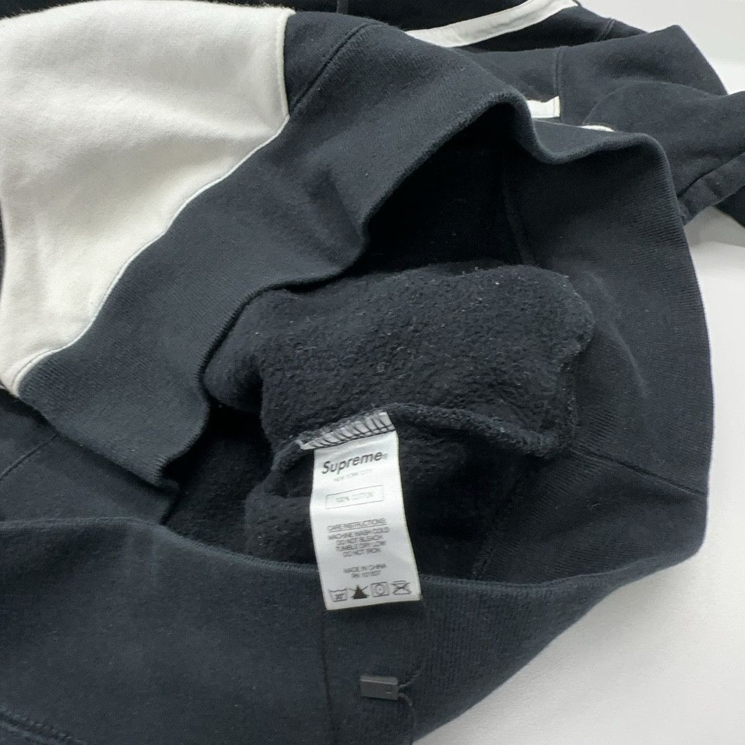 Supreme Supreme Diagonal Hooded Sweatshirt Black Size M. Size US M / EU 48-50 / 2 - 3 Thumbnail
