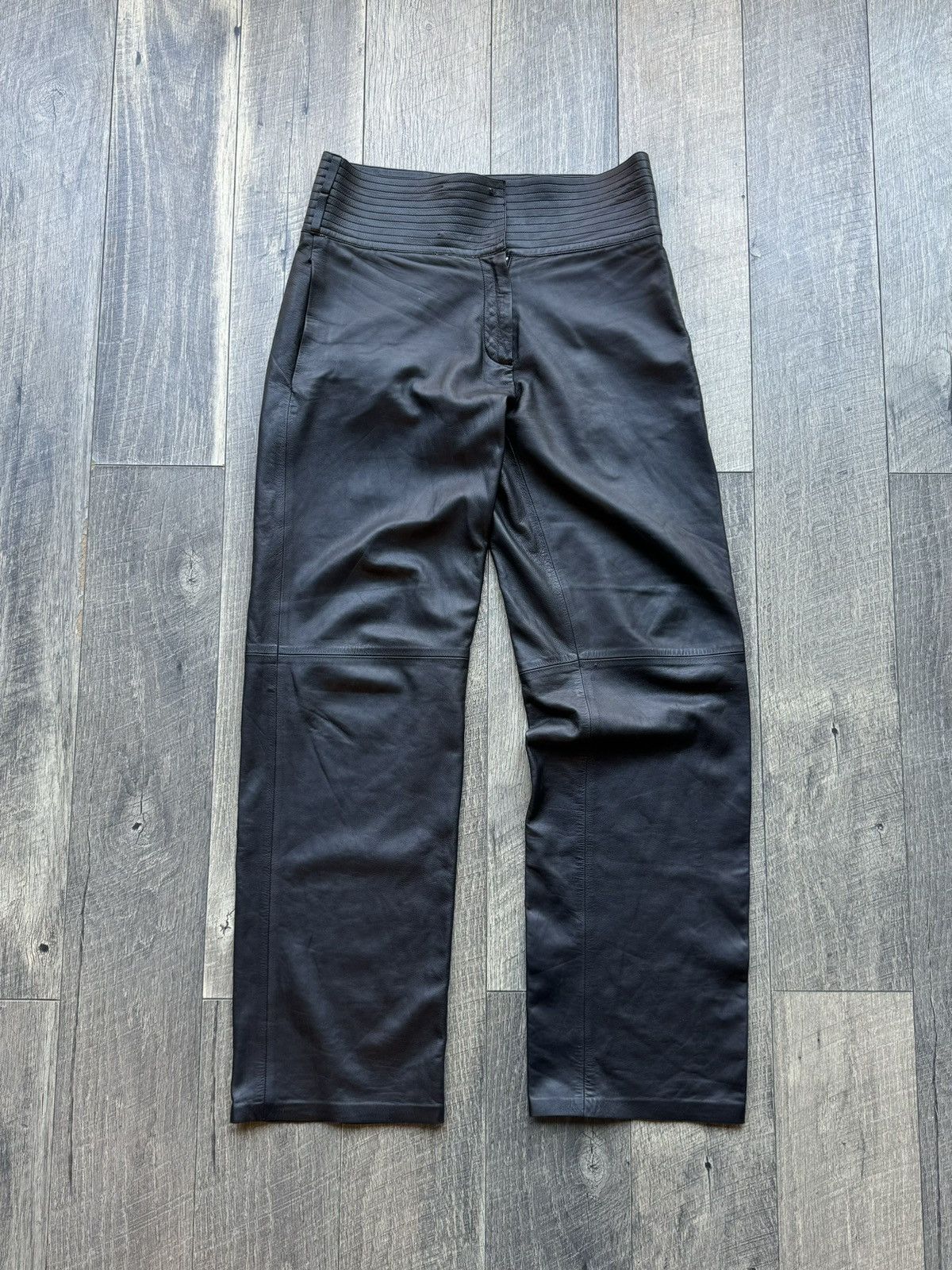 Loewe Loewe Black Lamb Skin Leather Pants New - 36 Size US 32 / EU 48 - 1 Thumbnail