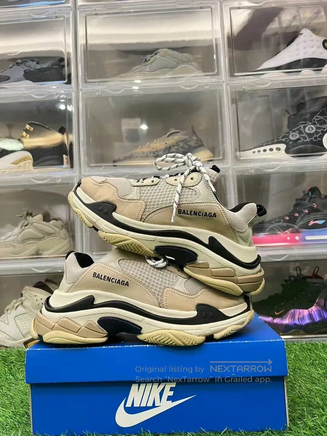 Balenciaga balenciaga triple s dad shoes in beige. Size US 10 / EU 43 - 3 Thumbnail