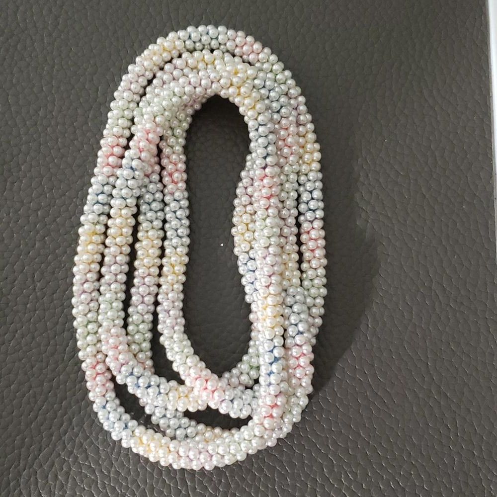 Designer Beaded Pastel Pearl Beaded Strand 42" Size ONE SIZE - 1 Thumbnail