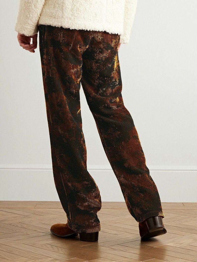 Sefr Séfr - Artemesia Straight-Leg Printed Corduroy Trousers Size US 33 - 8 Thumbnail