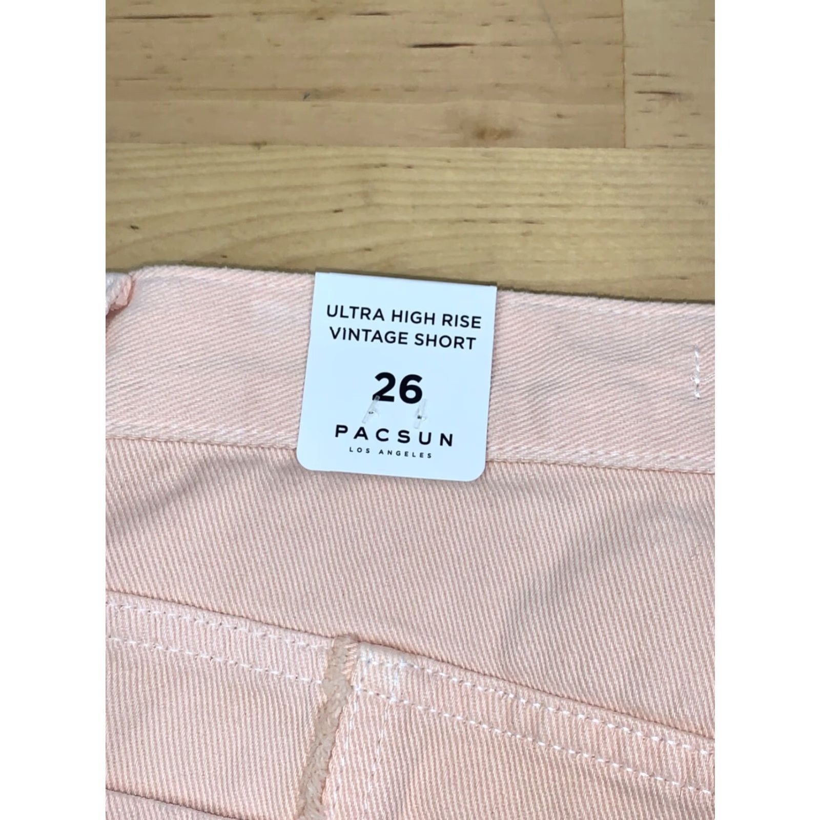 Pacsun VINTAGE PacSun Ultra High Rise Shorts Womens 26 Peach Denim Size 26" / US 2 / IT 38 - 8 Thumbnail