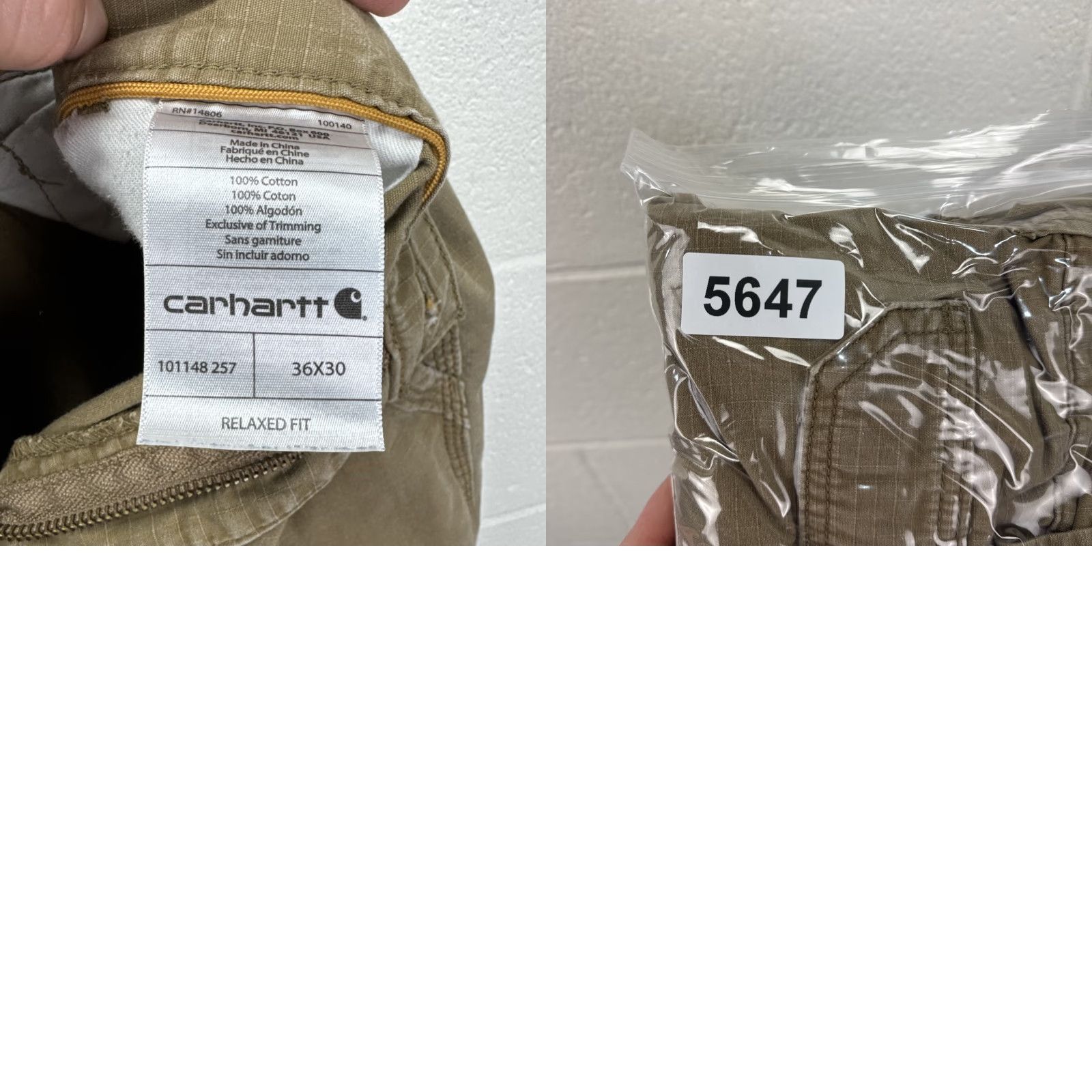 Carhartt VINTAGE? No. Carhartt Force Cargo Pants Mens 36x30 Relaxed Fit 101148 Brown RipStop Workwear Size US 36 / EU 52 - 10 Thumbnail