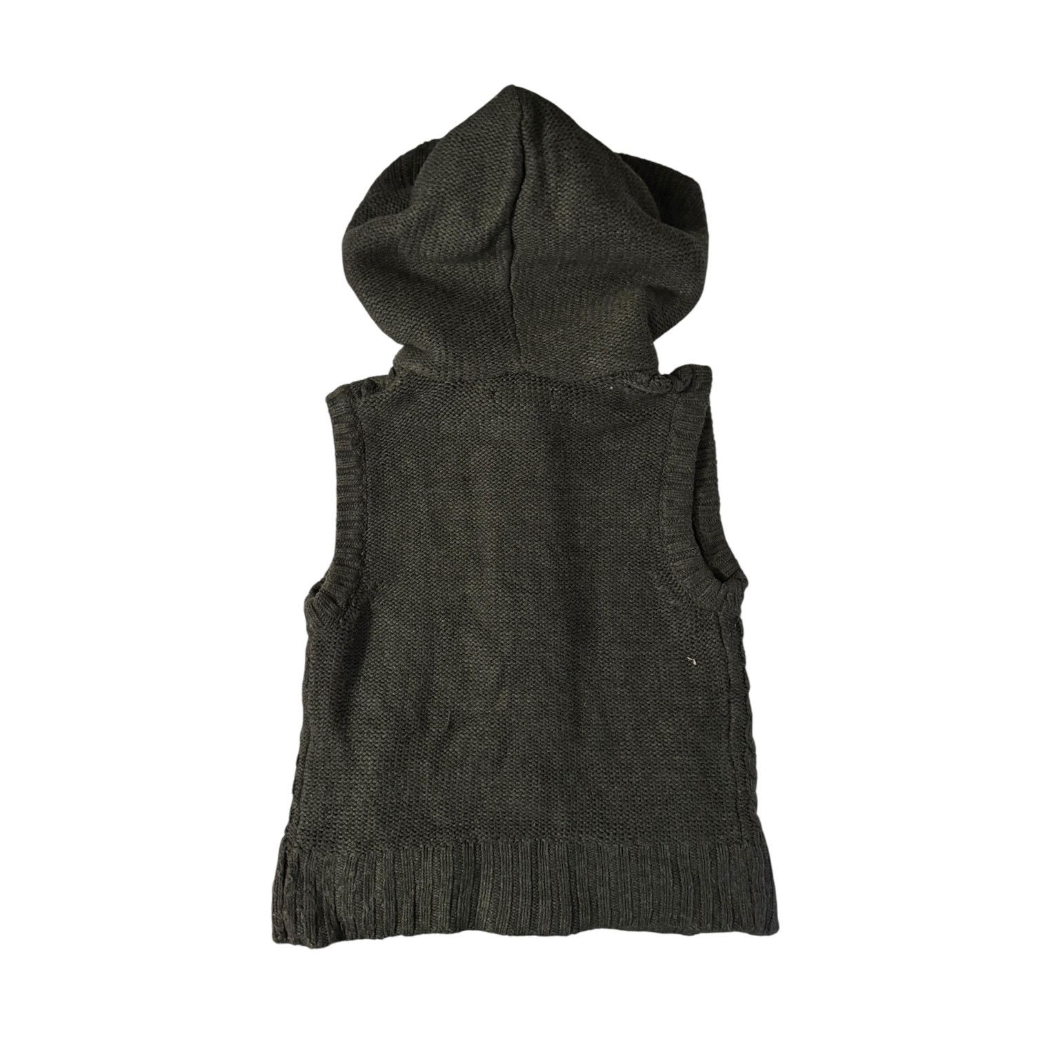 Other Love by Design Sleeveless Hoodie Large Fur Hood Snap Chic Size L / US 10 / IT 46 - 5 Thumbnail