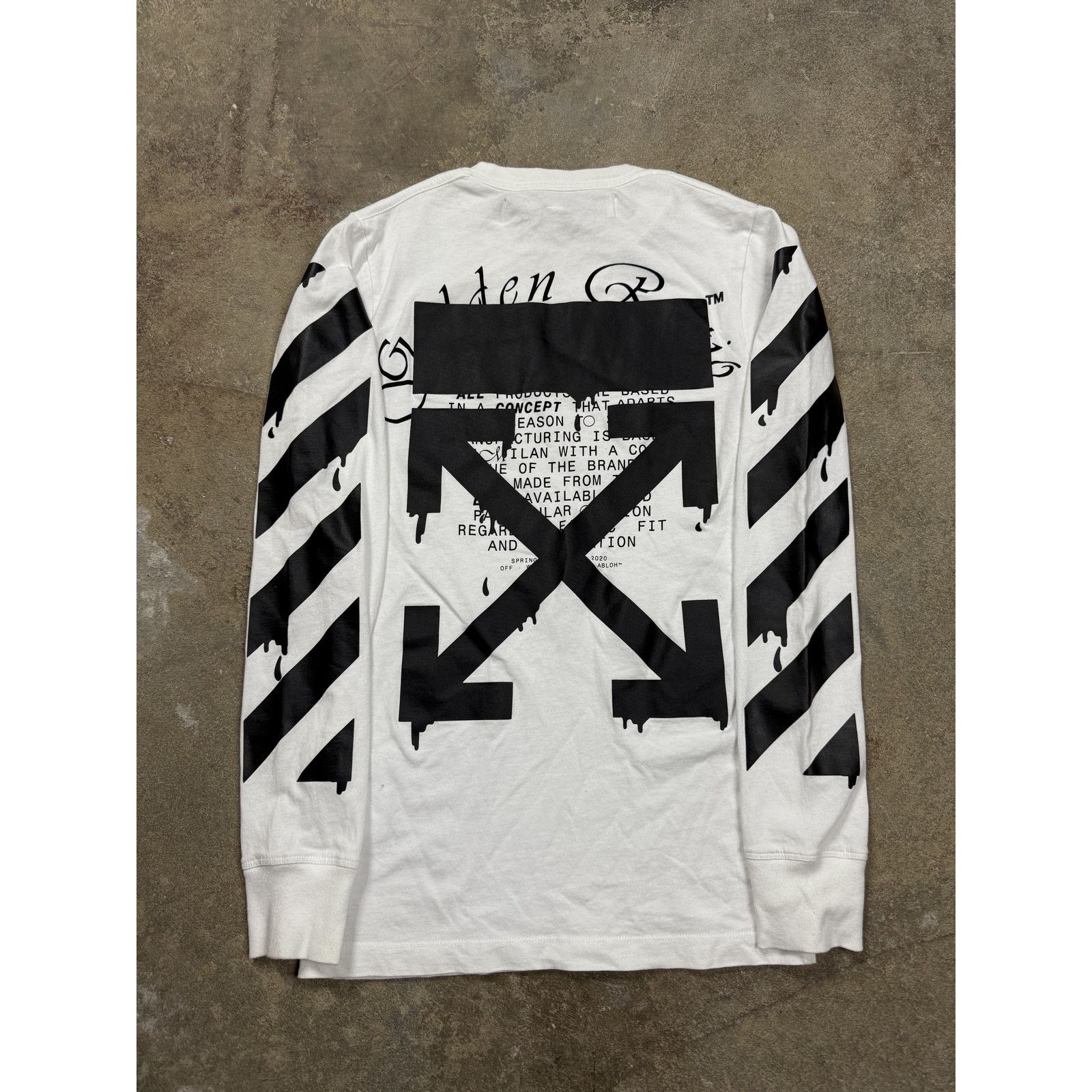 Off-White Off White LS White Black Used XXS Size US XXS / EU 40 - 1 Thumbnail