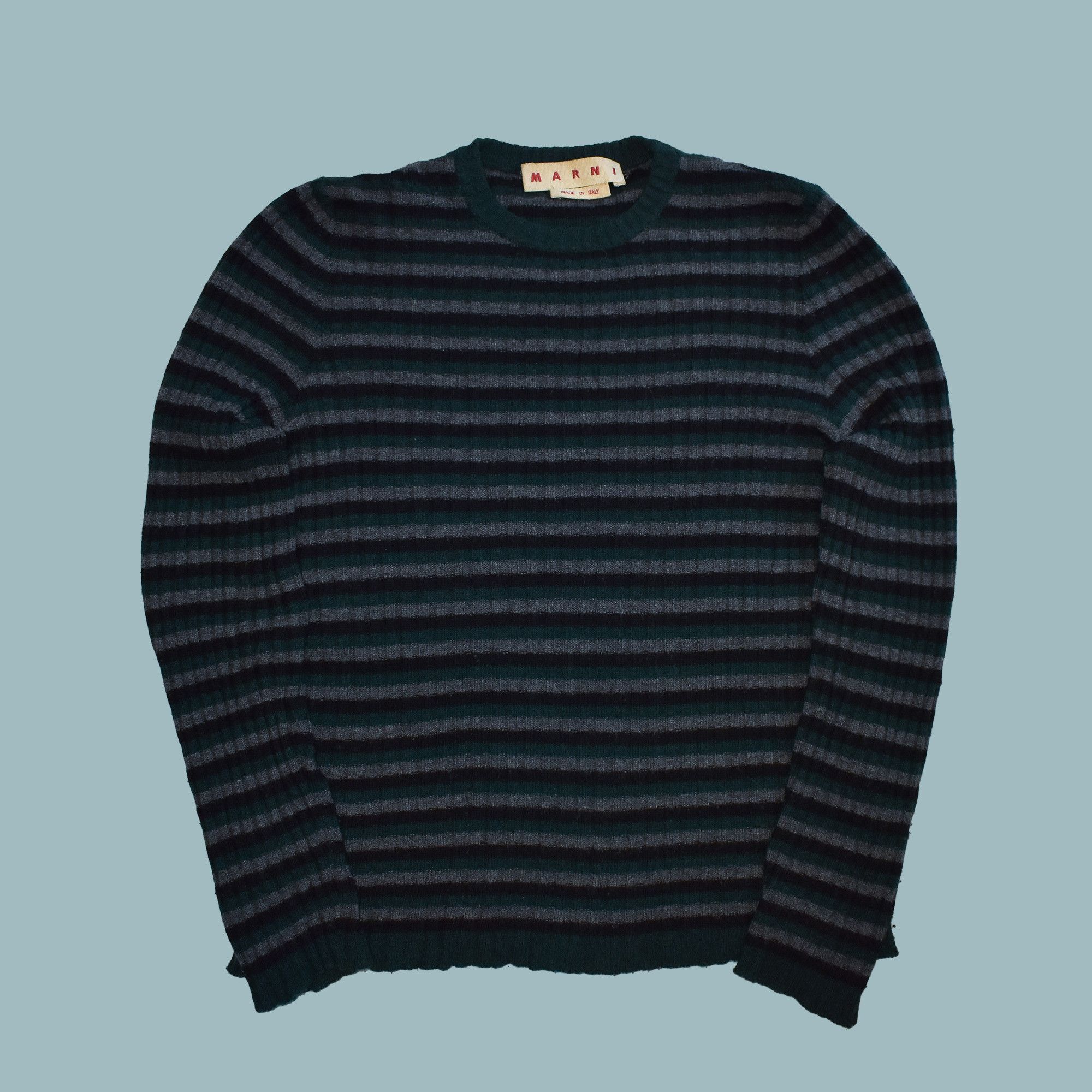 Marni MARNI Striped Cashmere Knit Sweater Size US M / EU 48-50 / 2 - 1 Thumbnail