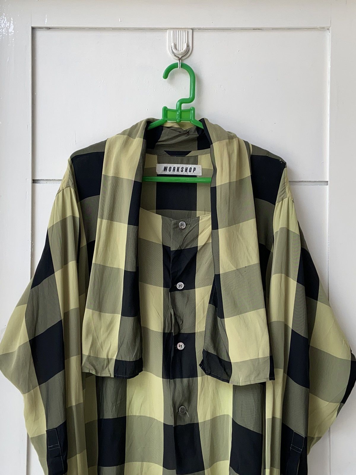 Designer × Japanese Brand × Yohji Yamamoto WORKSHOP Plaid Shirt Size US L / EU 52-54 / 3 - 10 Thumbnail